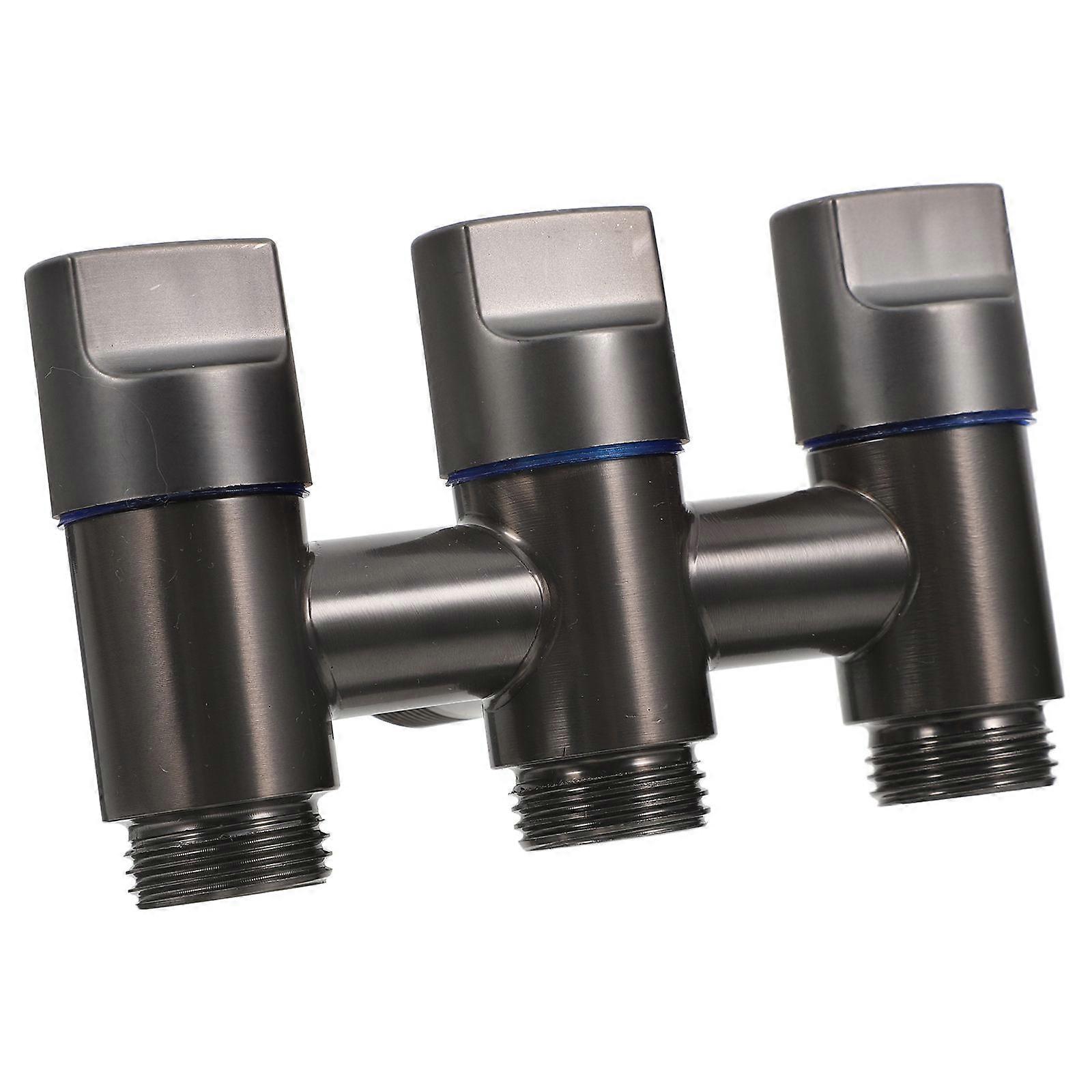 Efficient Faucet Hose Connector for Showerheads and Faucets Designed with Precision Machining for Leak Prevention in Dark Grey - 4Pcs