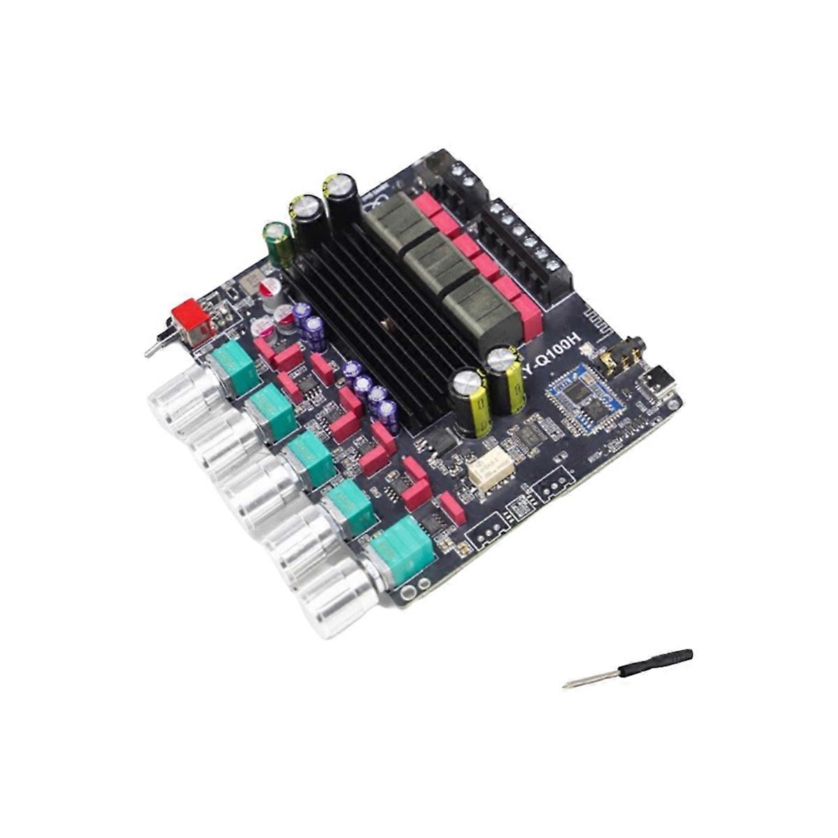 XY-Q100H Bluetootooth Amplifier Board 2.1 Channel 50Wx2+100W Amplifier Board TPA3116 Subwoofer Audio Module
