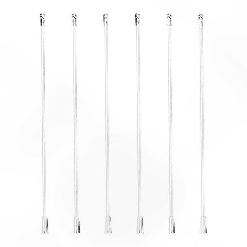 6-Pack Plastic Wand Rods for Vertical and Venetian Blinds, Curtain Pulling Tool