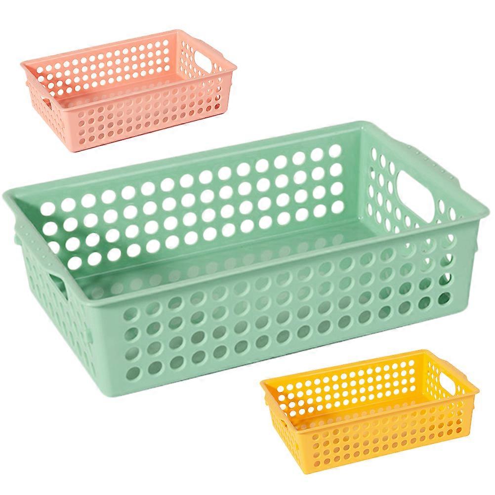 Storage Basket Plastic Organizer for Decoration 15Pcs Multi-Function Use