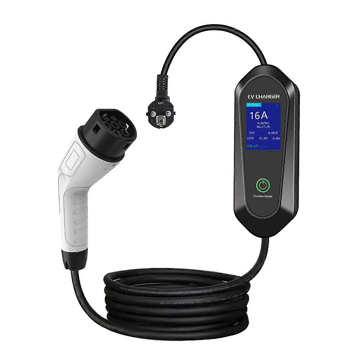 3.5KW Portable EV Charger Type2 Plug Connector 16A EU Plug