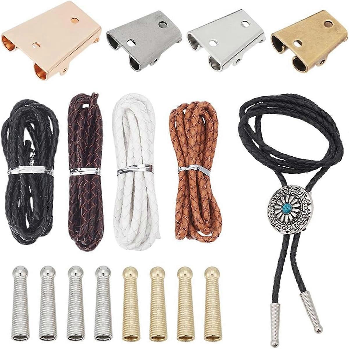 16Pcs Bolo Tie Findings Kit