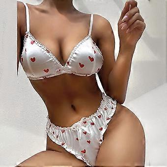 Brand New Bra Set Pajamas Underwear Breathable Pajamas Set Panties Set