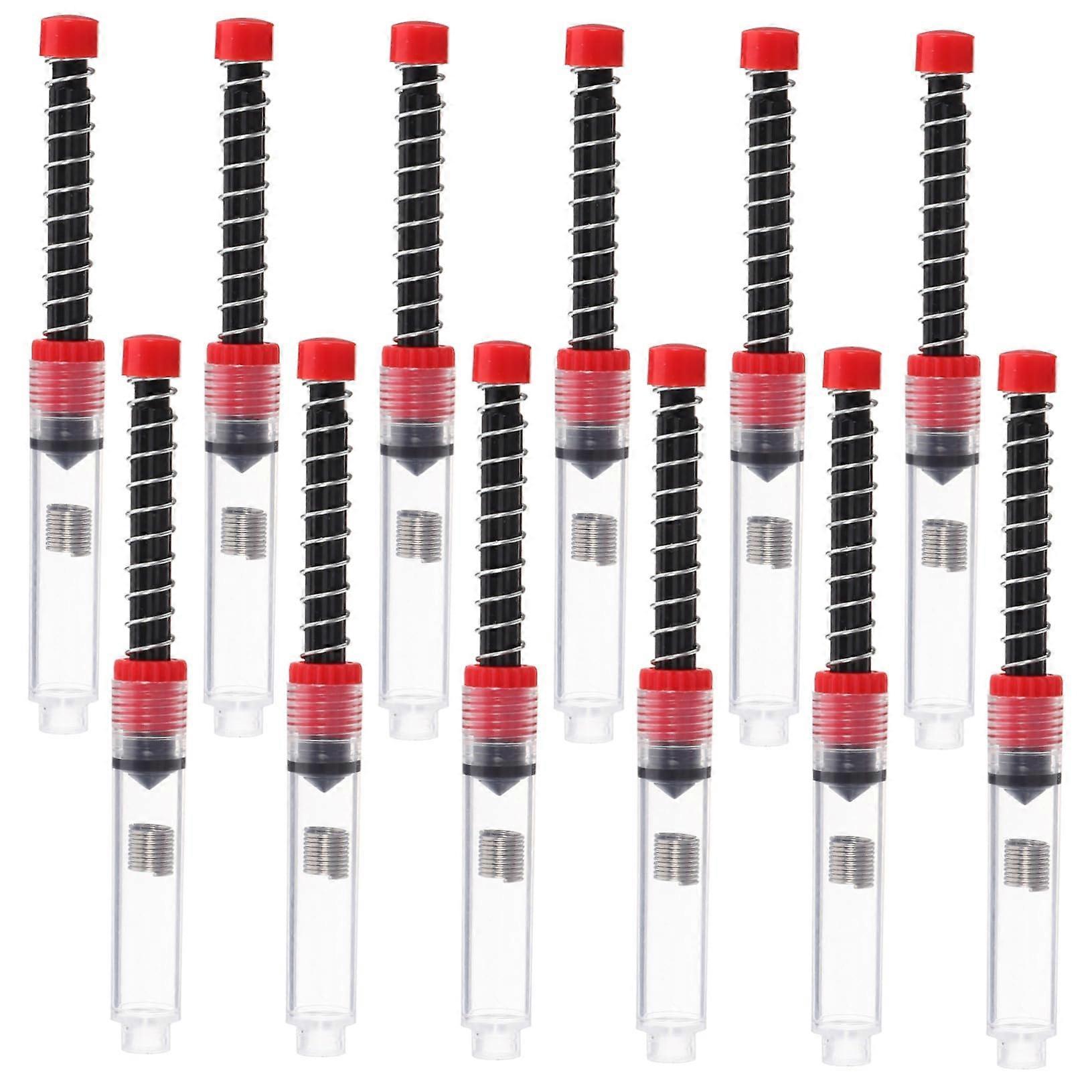Fountain Pen Ink Converter Replacement Tubes 12Piece Elastic Ink Absorber Compatible With Standard Pens Plastic