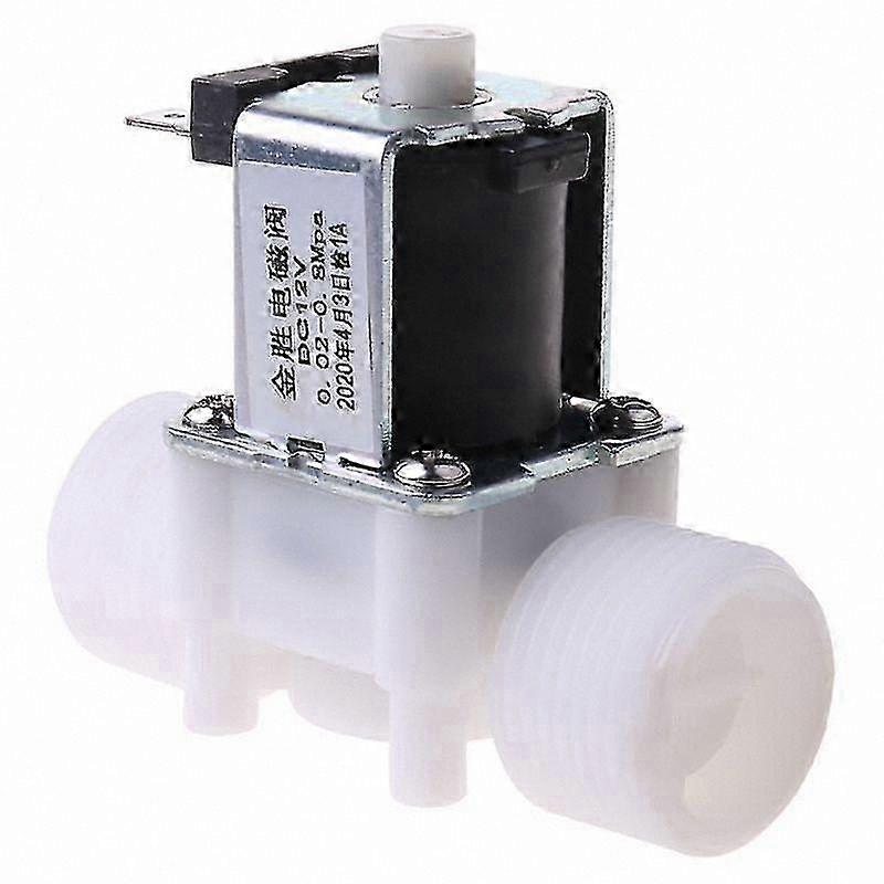 12V DC Electric Solenoid Valve for Water Control, 3/4" Port Size, Normally Open Diverter Mechanism