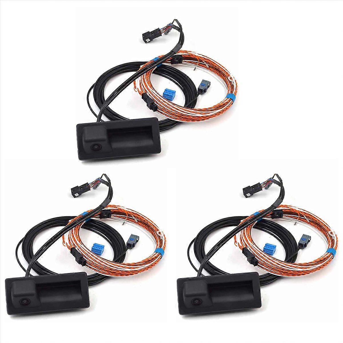 3X 3V0 827 566 L for A4 B9 8W Rear View Trunk Handle Camera with Guidance Line 3V0827566L