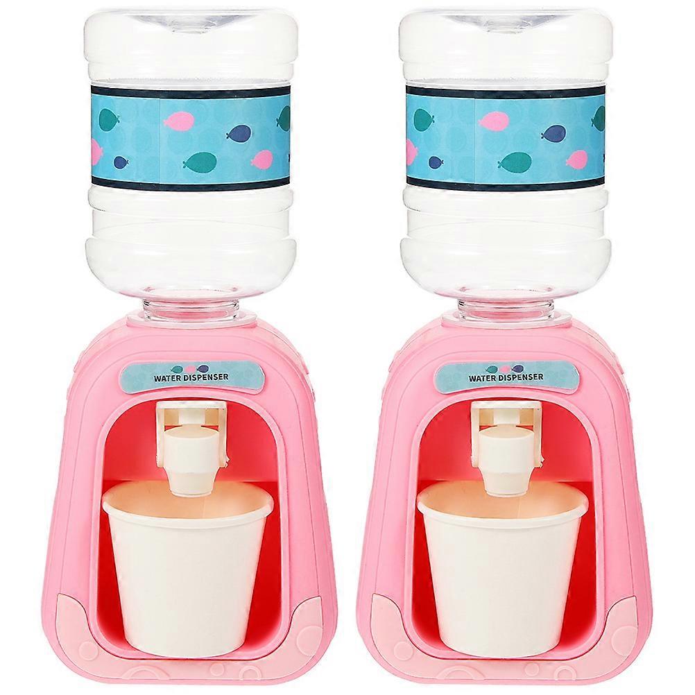 Drinking Water Dispenser Toy Simulation Water Dispenser for Playing 2Pcs