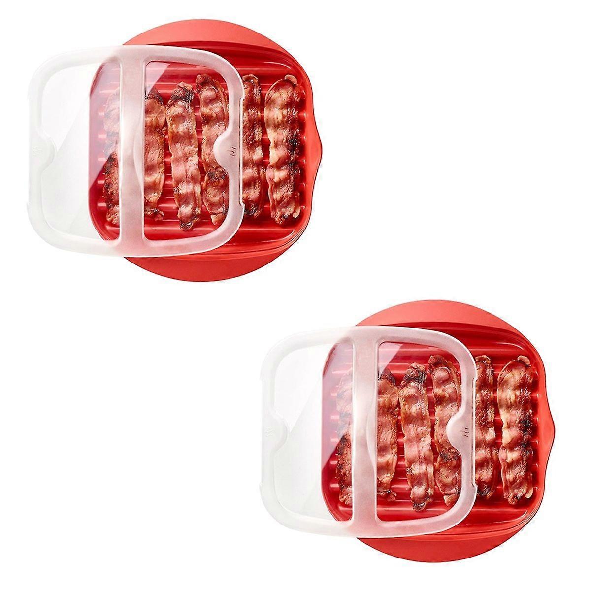 Microwavable Bacon Tray with Splash Cover with Lid