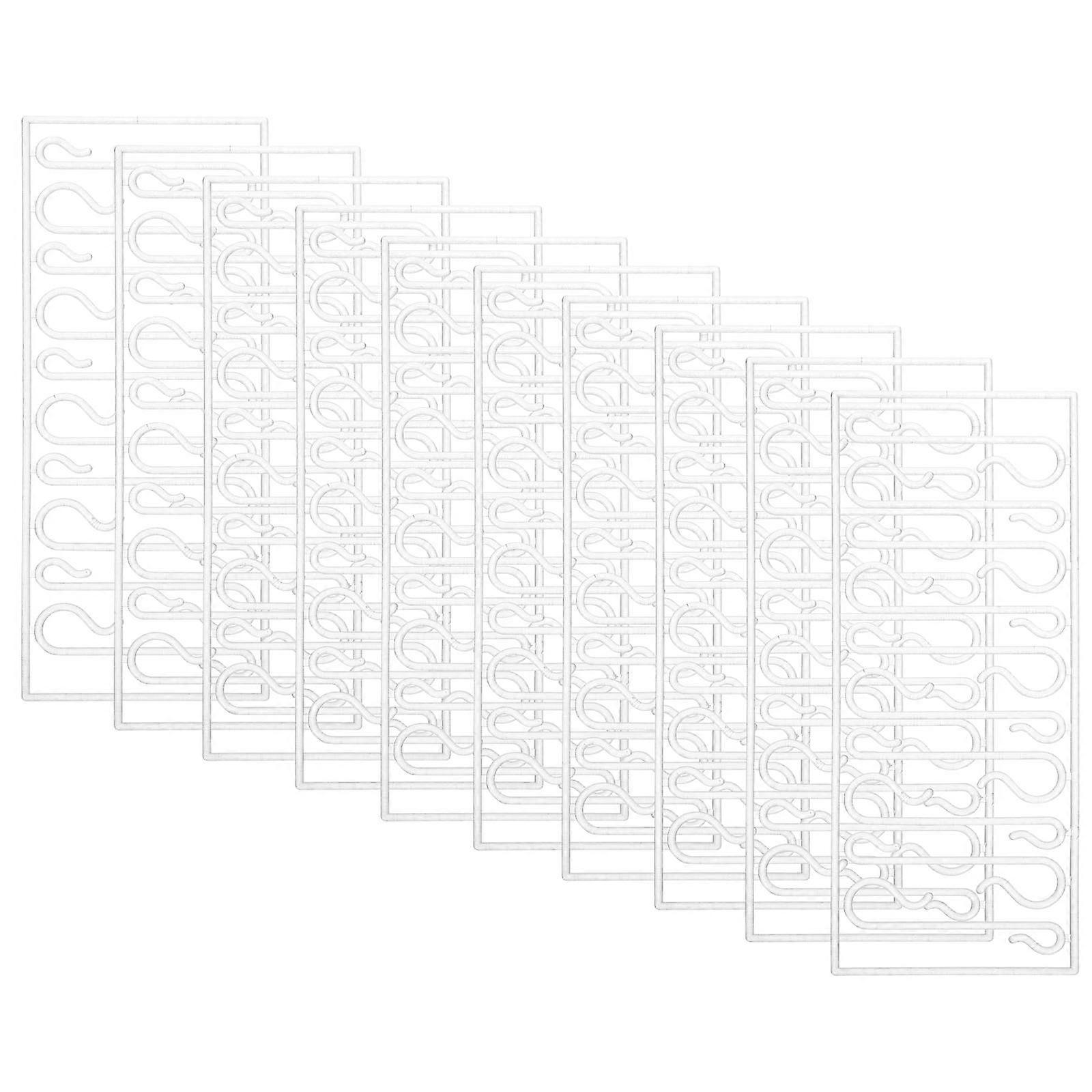 Plastic Ornament Hooks 100Pcs for Christmas Tree Decorating Transparent -Shaped Function