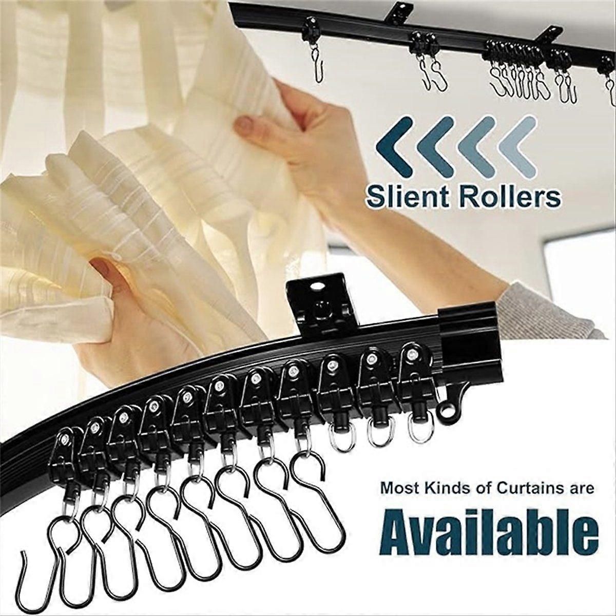 Flexible Bendable Curtain Track, Ceiling Wall Mounted 2Meter