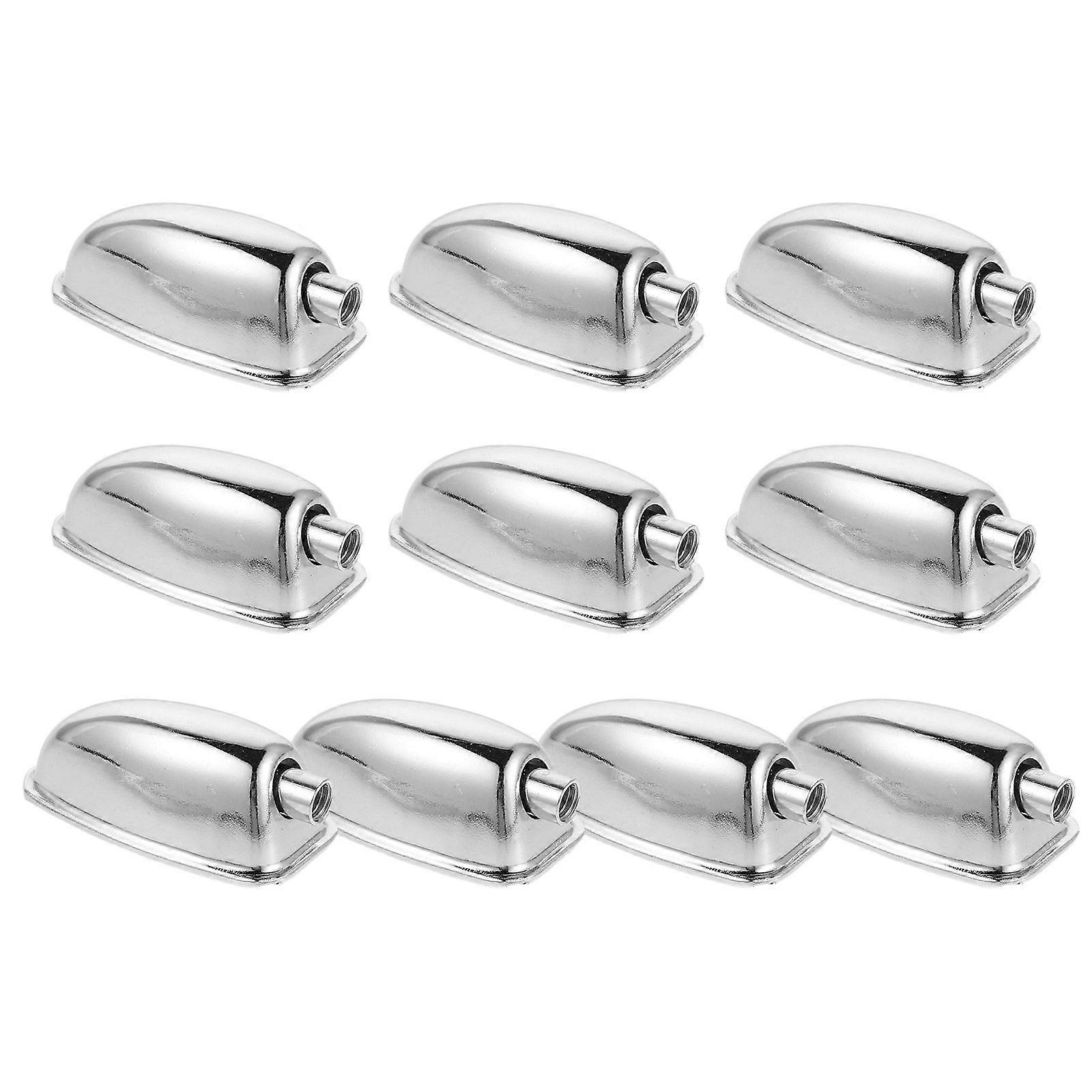 10pcs Drum Instrument Lug Connectors - Metal Triangle Clamp Lugs For Snare Drum Single End Percussion Replacement For Studio Band Practice