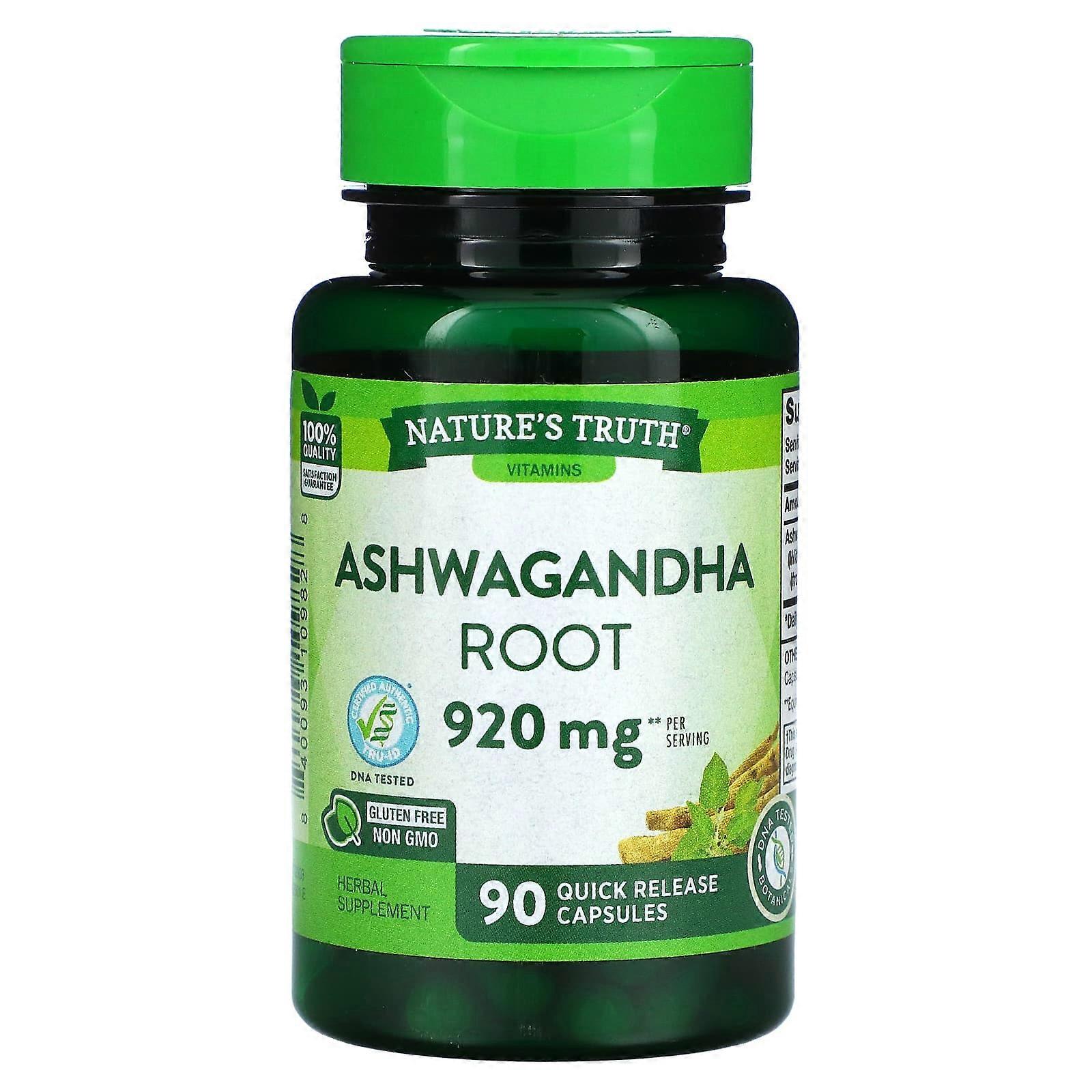 Ashwagandha Root, 920 mg, 90 Quick Release Capsules (460 mg per Capsule)
