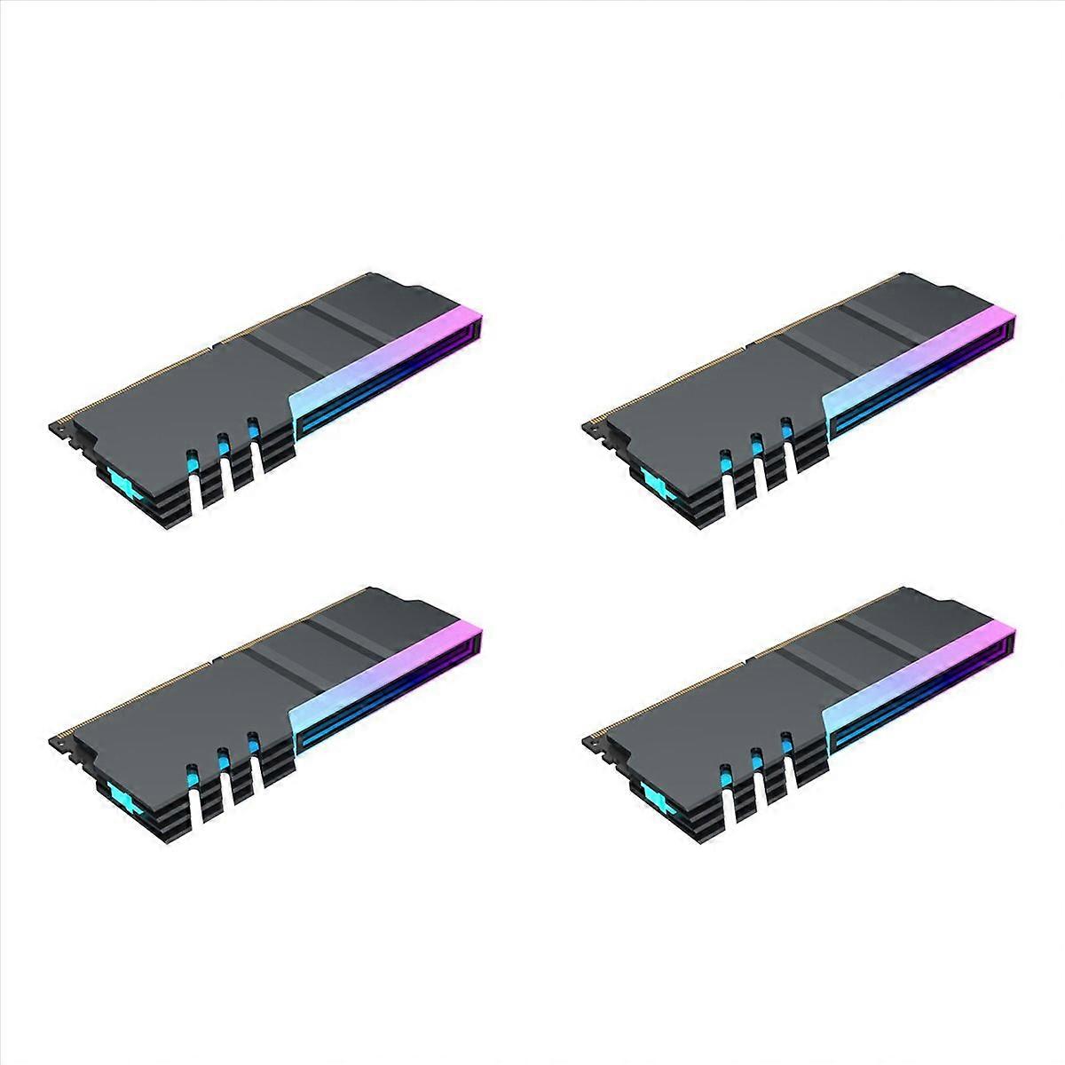 Computer DDR4 DDR5 5V ARGB Sync Memory Radiator PC Armor Black