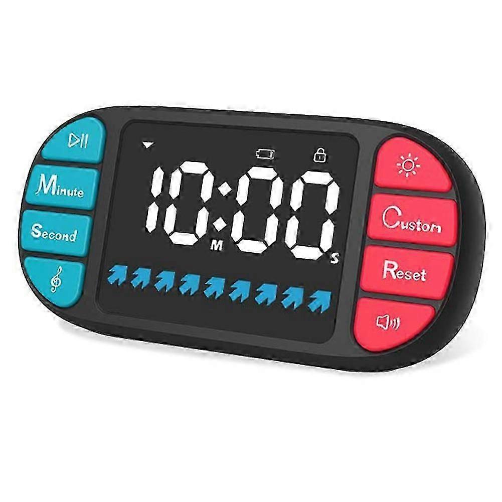 Kids Timer Shaped Like Gamepad Console Fun Educational Countdown Clock Adjustable Time LED for Study