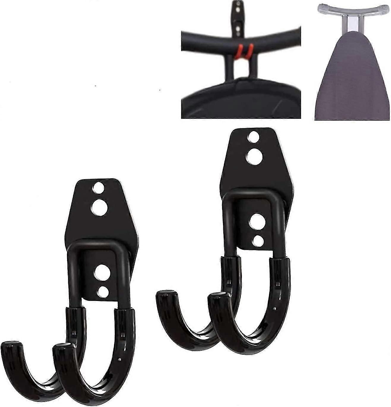 Σιδερώνοντας τοίχος κρεμαστών πινάκων τοποθετεί, για τα δωμάτια πλυντηρίων, βοηθητικά δωμάτια, ντουλάπα, κανένας πίνακας σιδερώματος, 2-PCs, τοίχος τοποθετεί το διπλό γάντζο, βαρέων καθηκόντων garag χάλυβα