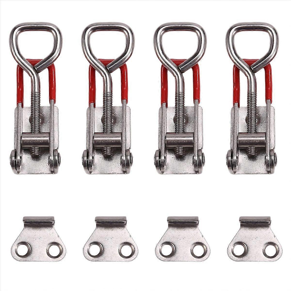 4PCS Adjustable Toolbox Case Metal Toggle Latch