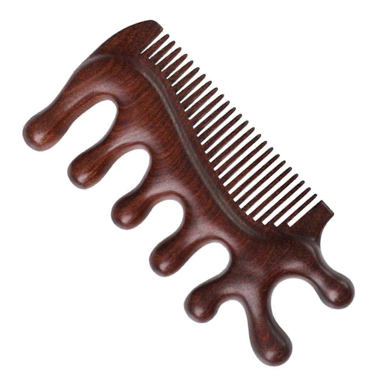 Sandalwood Scalp Massager Wooden Detangling Brush Scalp Massage Tool For Head Comb Scraping