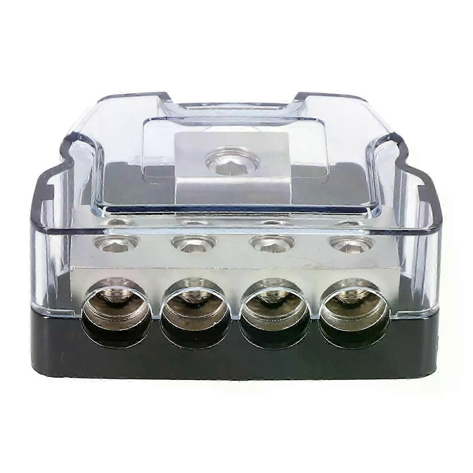 Distribution Block Junction Box Mini Series 1/0 Gauge In To4 Gauge Out SPDP-1044 Point Four Point Junction Box Sand Nickel