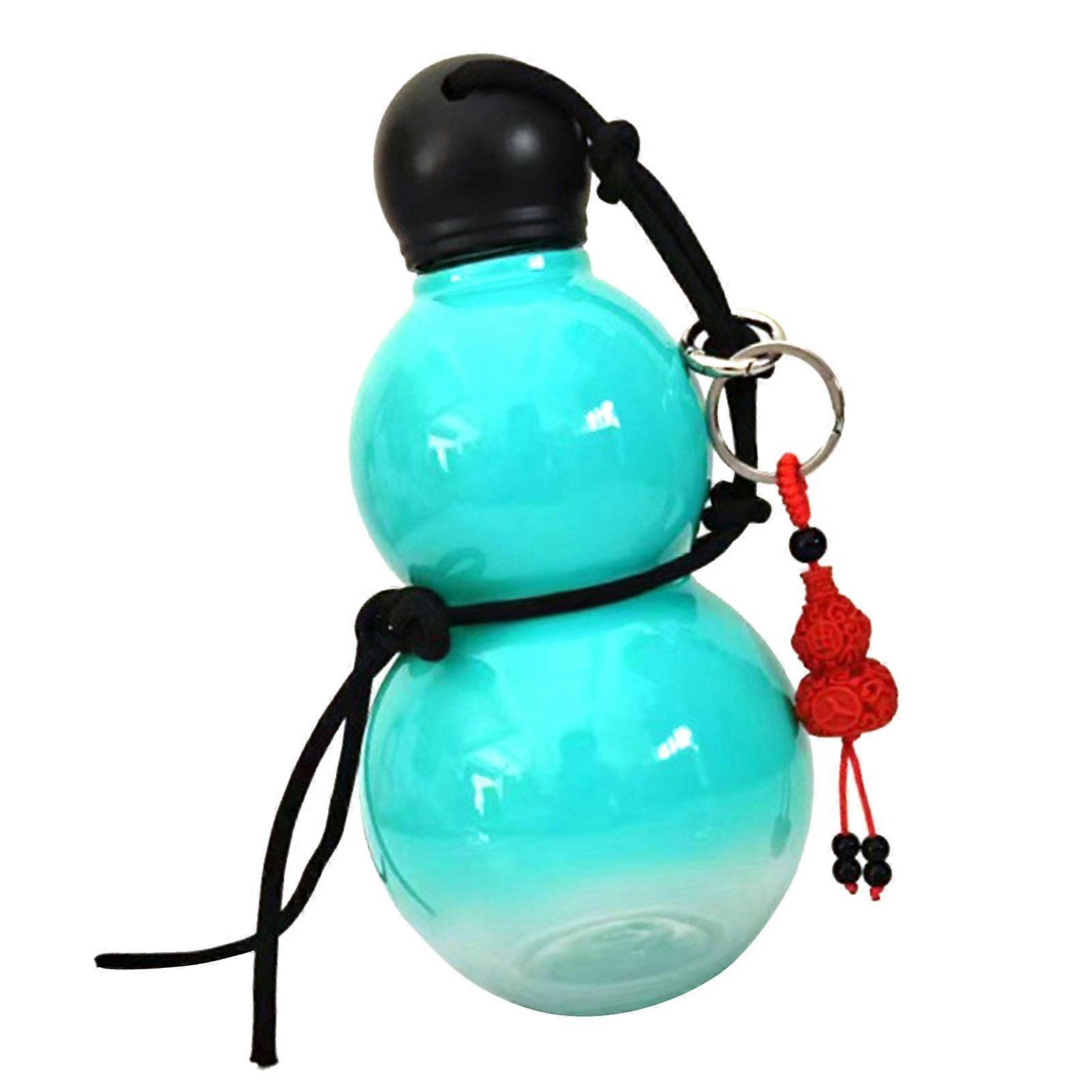700ml Gourd Water Bottle Large Capacity Eye Catching Funny Portable Safe Chinese Retro Inspired Bottle for Daily Use Fitness Blue 