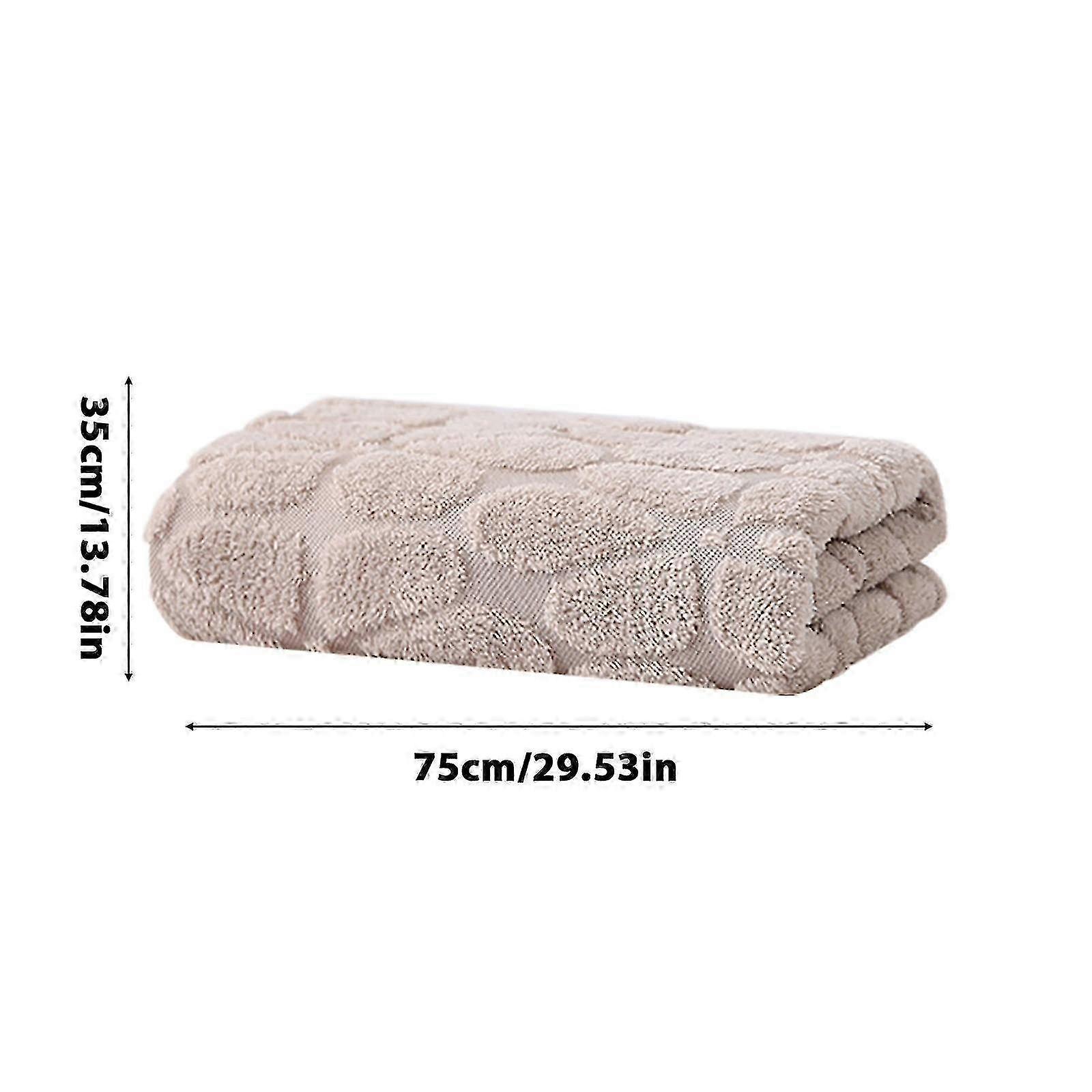 Thickened Velvet Towel with Turtle Back Design, Soft, Quick-Drying, and Highly Absorbent