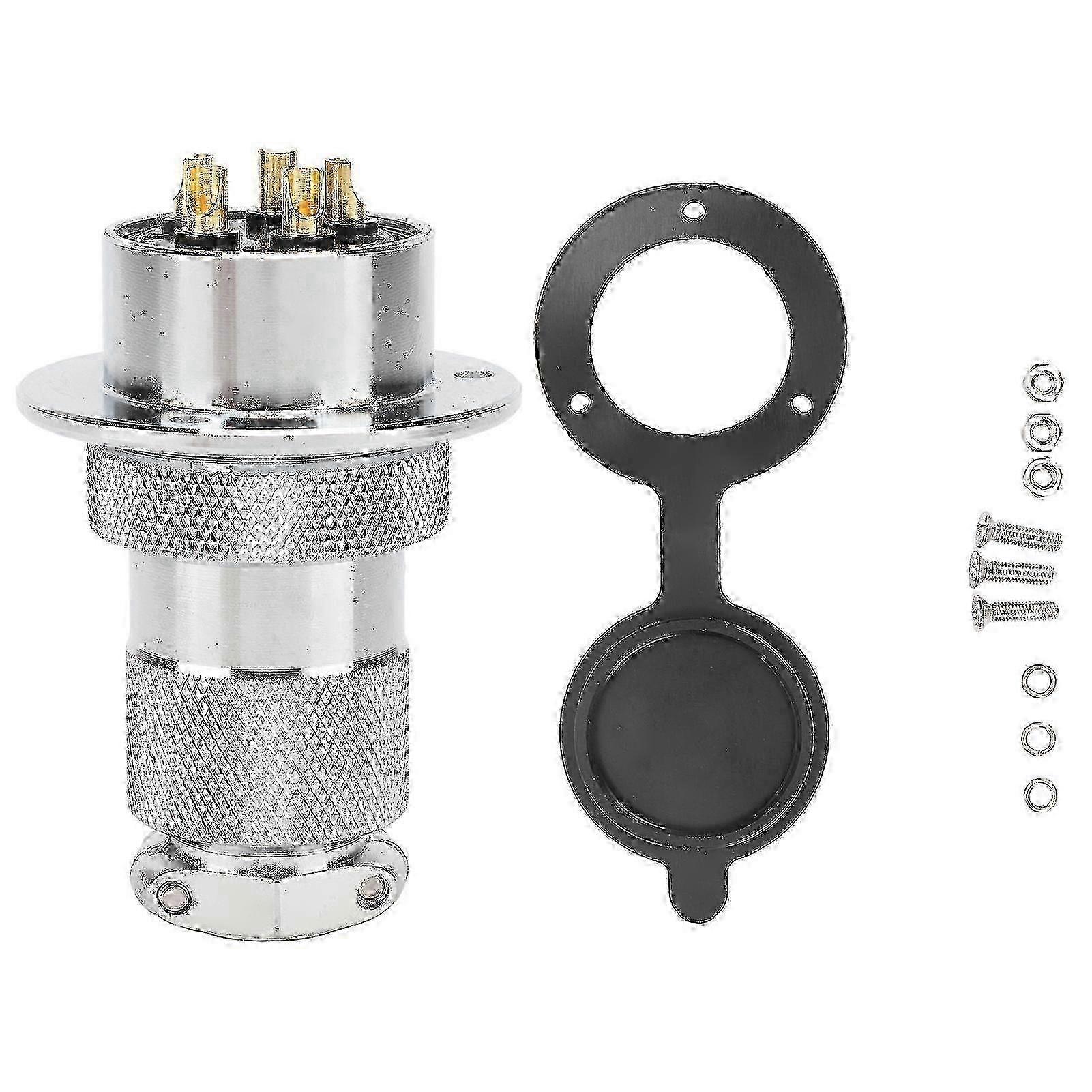 Aviation Plug Socket Connector 30mm Electrical Power Adapter for Machine Equipment 5 Pin