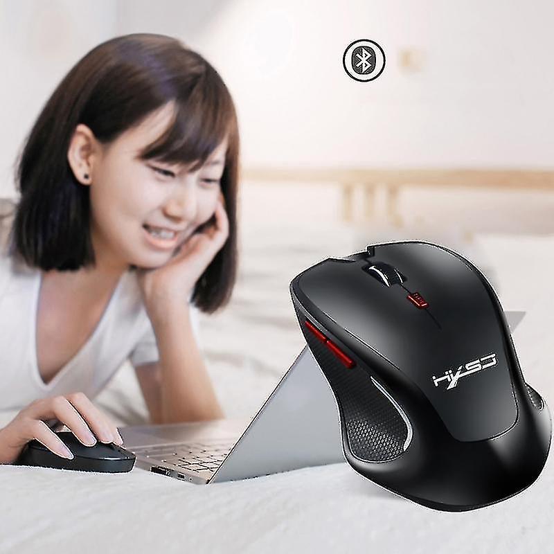 Computer Accessory Sets Hxsj T21 2.4ghz Bluetooth 3.0 6-keys Wireless 2400dpi Four-speed Adjustable Optical Gaming Mouse For