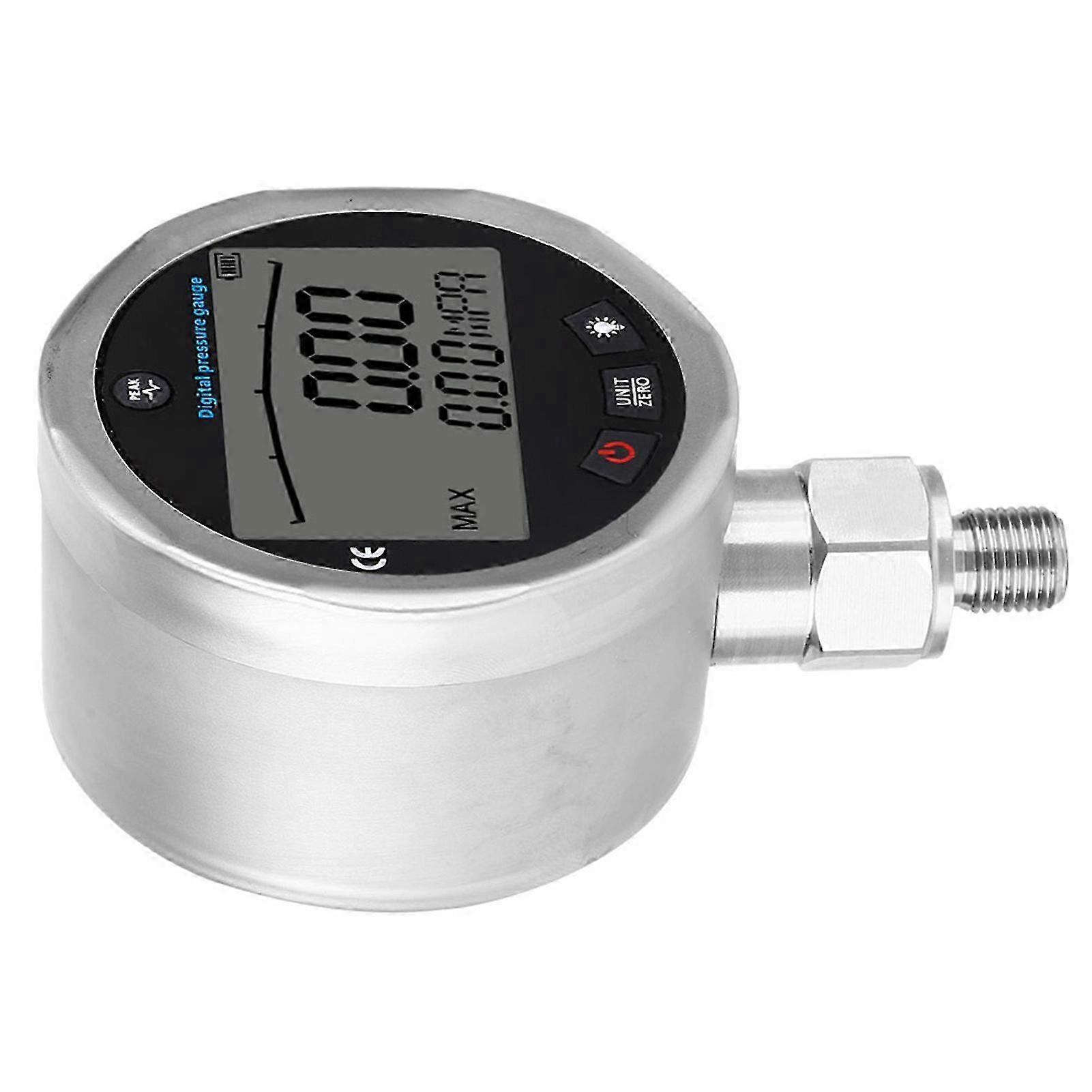 高精度圧力計G1 / 4スレッド-水用LCDディスプレイエアオイル040Mpa