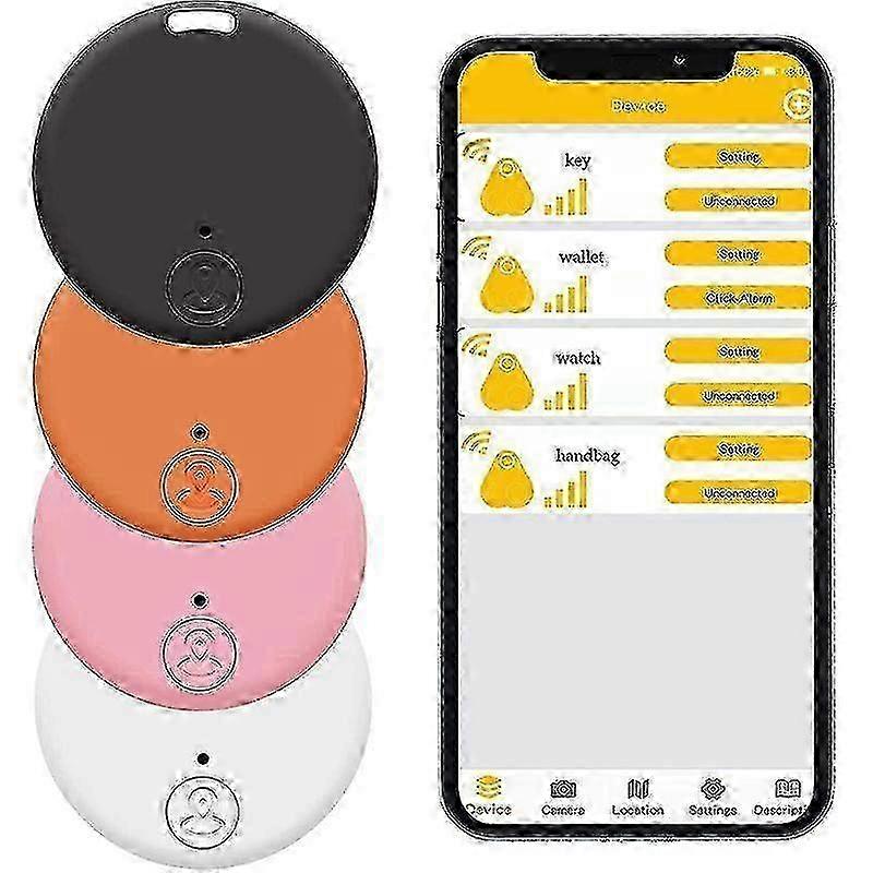 Wireless Item Locators, Key Finder & Phone Finder Alarm, 4 Pcs