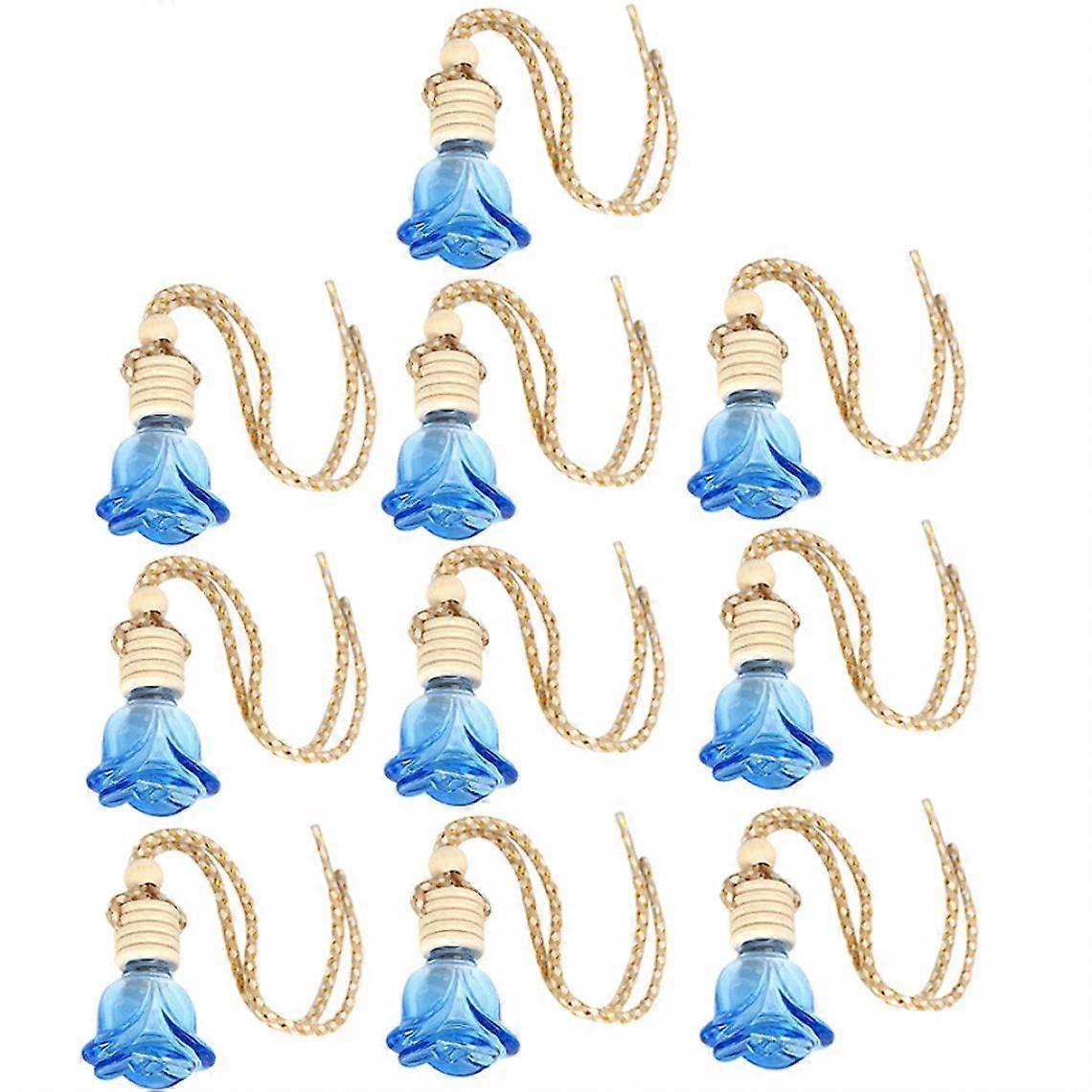 10 Pack Car Diffusers For Rearview Mirror Car Essential Oil Diffuser Hanging Perfume Bottle, Rear View