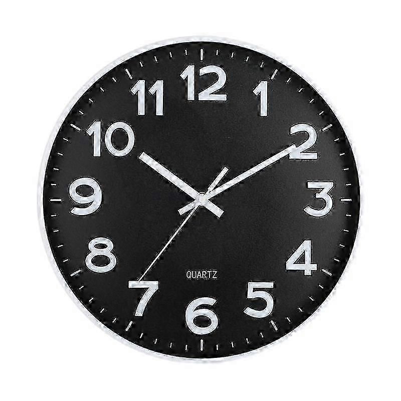 12-Inch Wall Clock High-precision Battery Operated Easy-to-Read Silent Non-Ticking Quartz Clock Wall