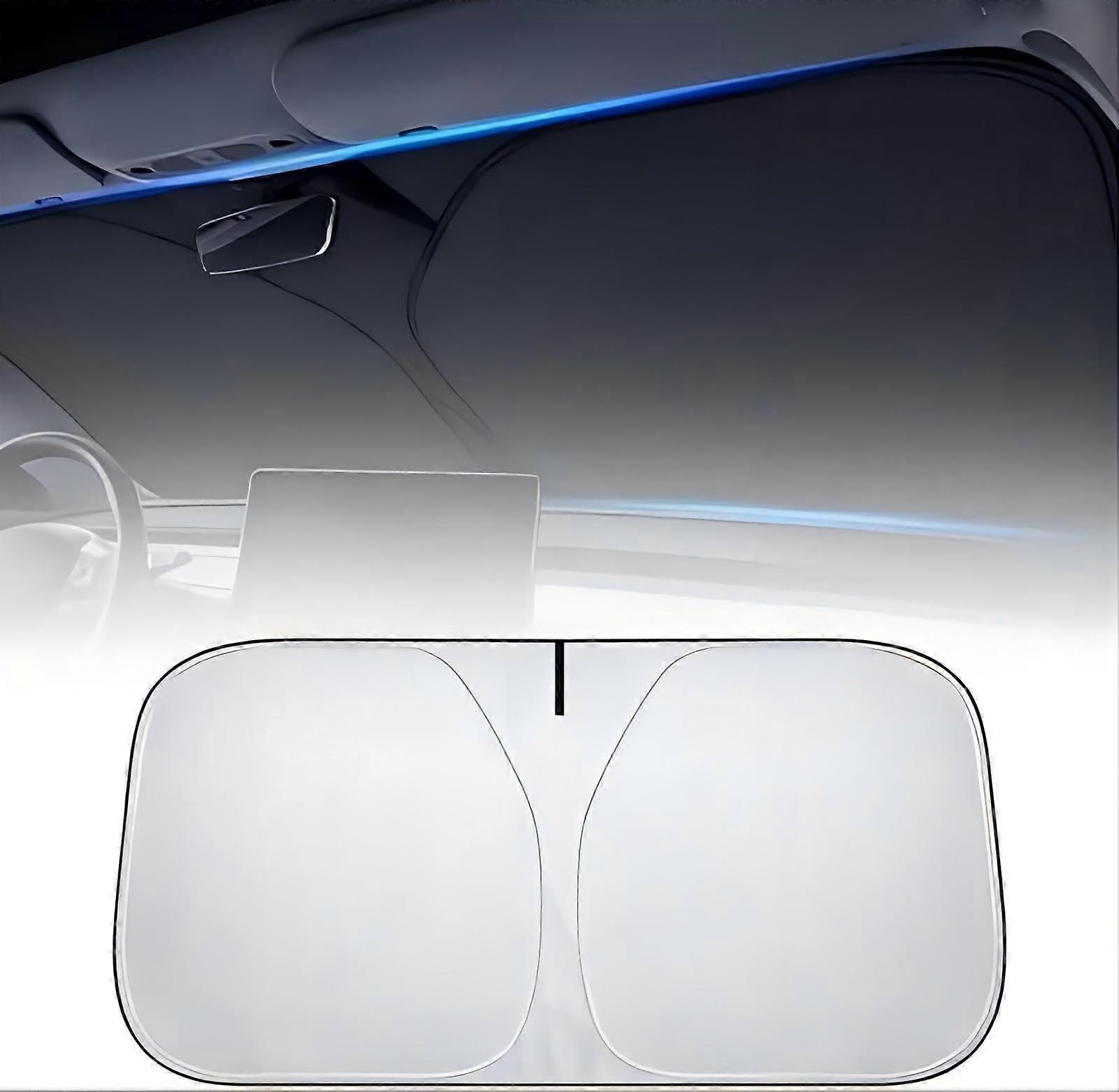 Car Sun Shades Windscreen 20052019 Windshield Sun Shade Front Window Foldable Anti UV White