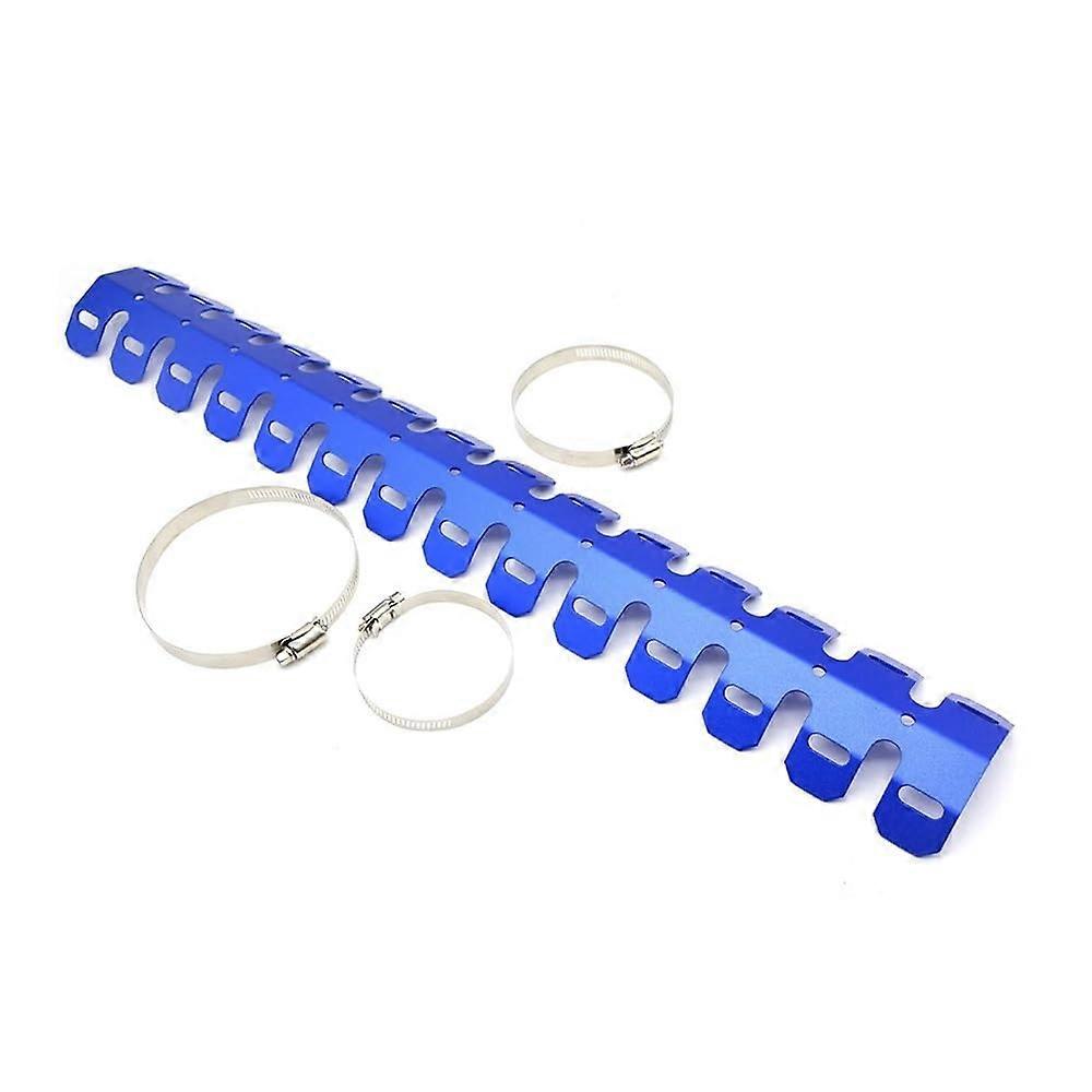 Heat Shield Exhaust Muffler Guard Compatible with CRF80 CRF100 CRF110 CRF150 CRF230 XR650R Long Blue