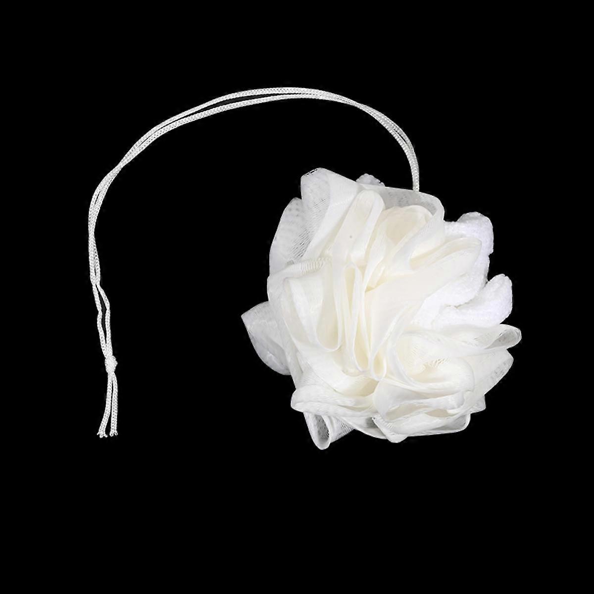 2-In-1 Bath Ball Towel Loofah With Drawstring Closure For Soap Soft Exfoliating Mesh Shower Sponge Skin Care Bathing Tool