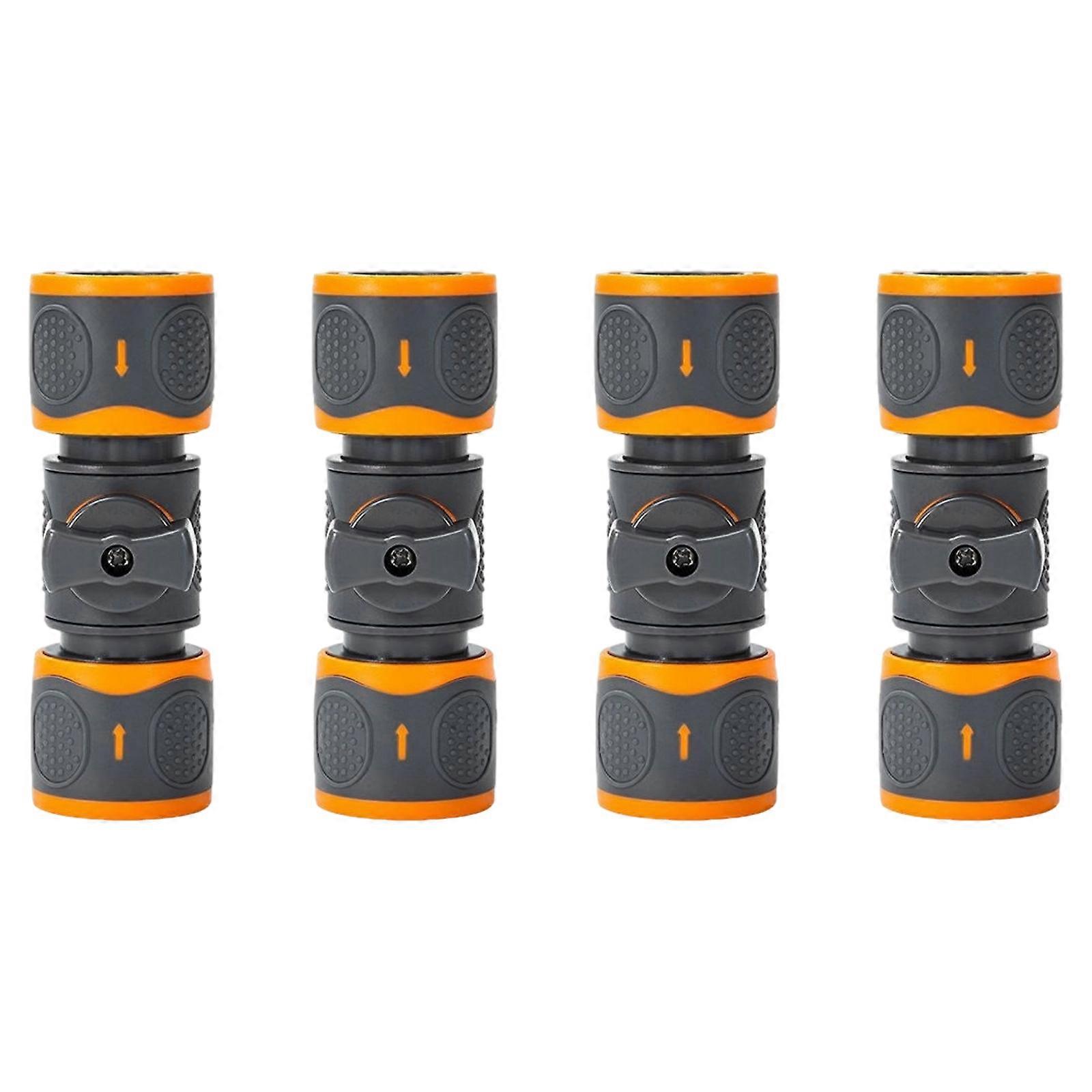 Industrial Strengths ABS Double Quickly Lock Hose Adapter Secure Connection For Irrigation Equipment Maintenance Multicolor