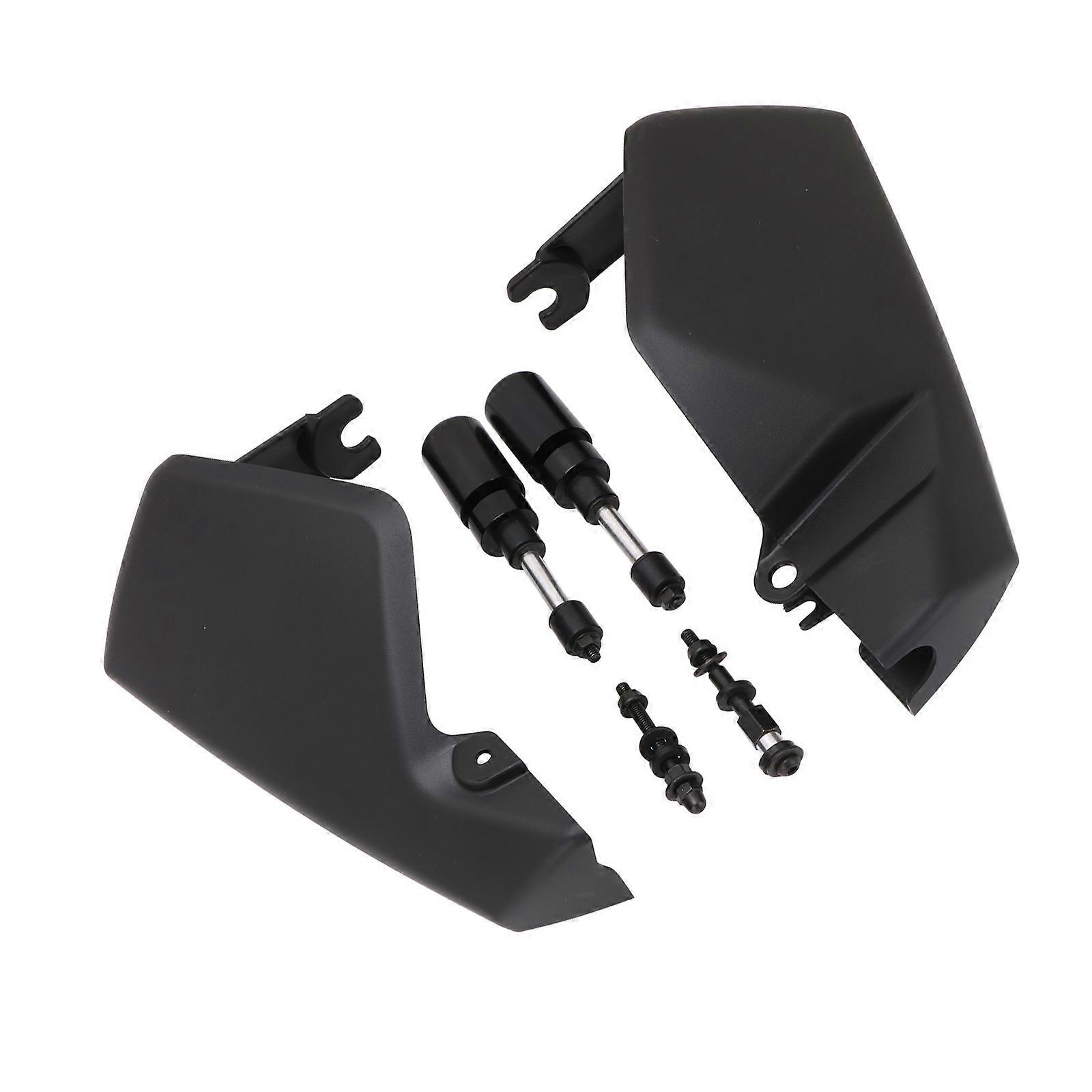 Motorcycle Handlebar Protectors Aluminum Build Wind Rain Defense Tool Free Mounting System For DL650 Adventure Commuting Multicolor