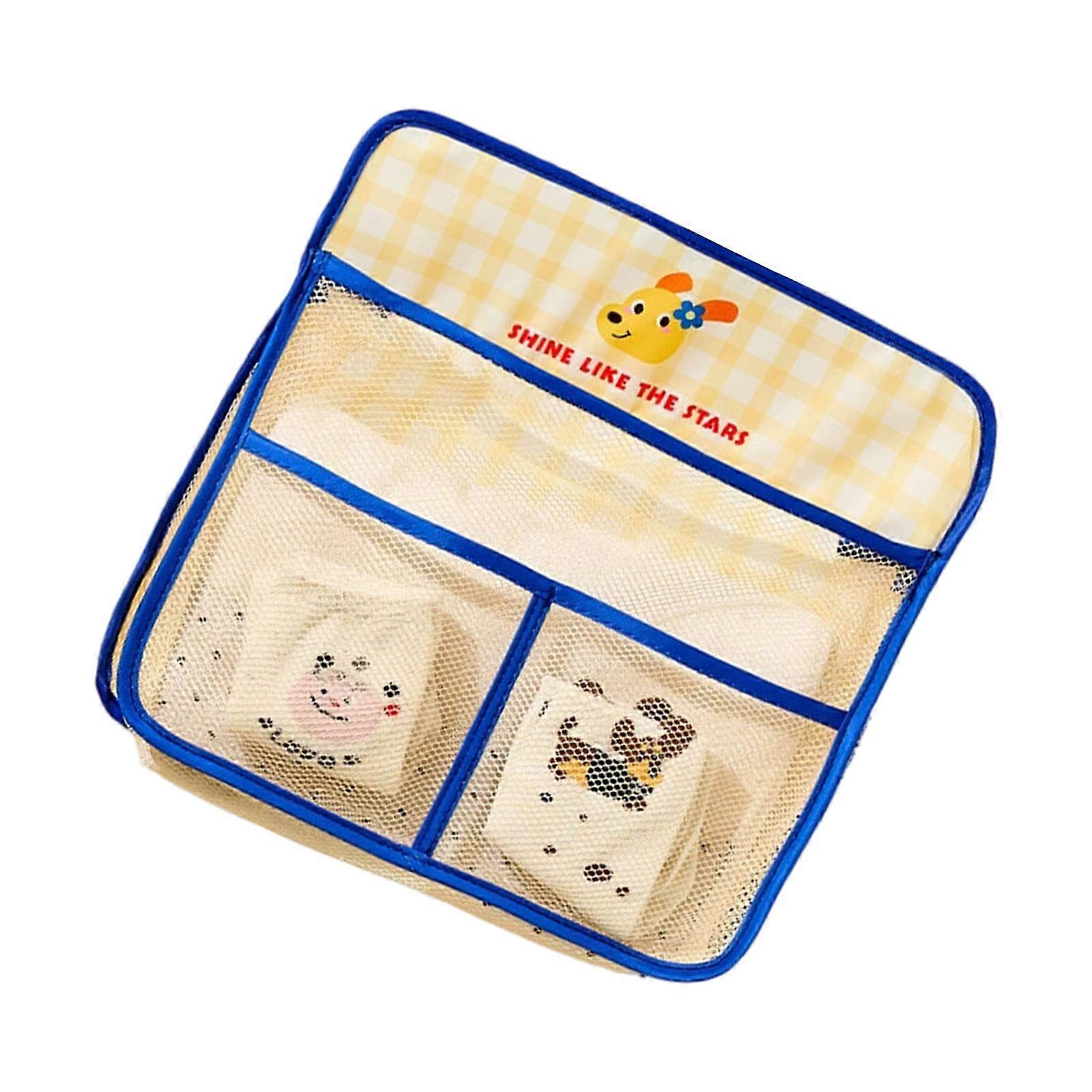 Door Mounted Clothes Storage System With Dopamine Theme 3 Layer Compartments Durable PP Materials For Bedroom Organization  Single layer Cute yellow