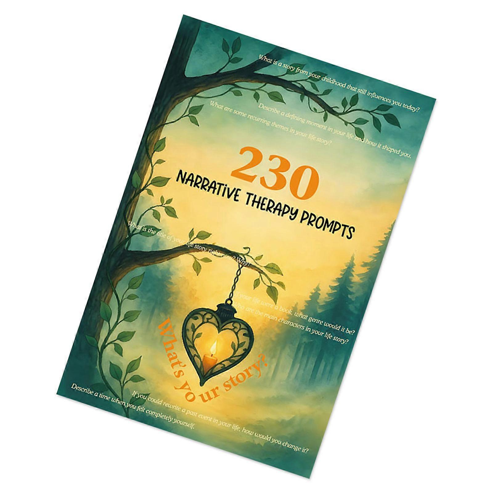 Reflection Journal With 230 Expert Crafted Questions For Personal Development Narrative Therapy Prompts Book Multicolor