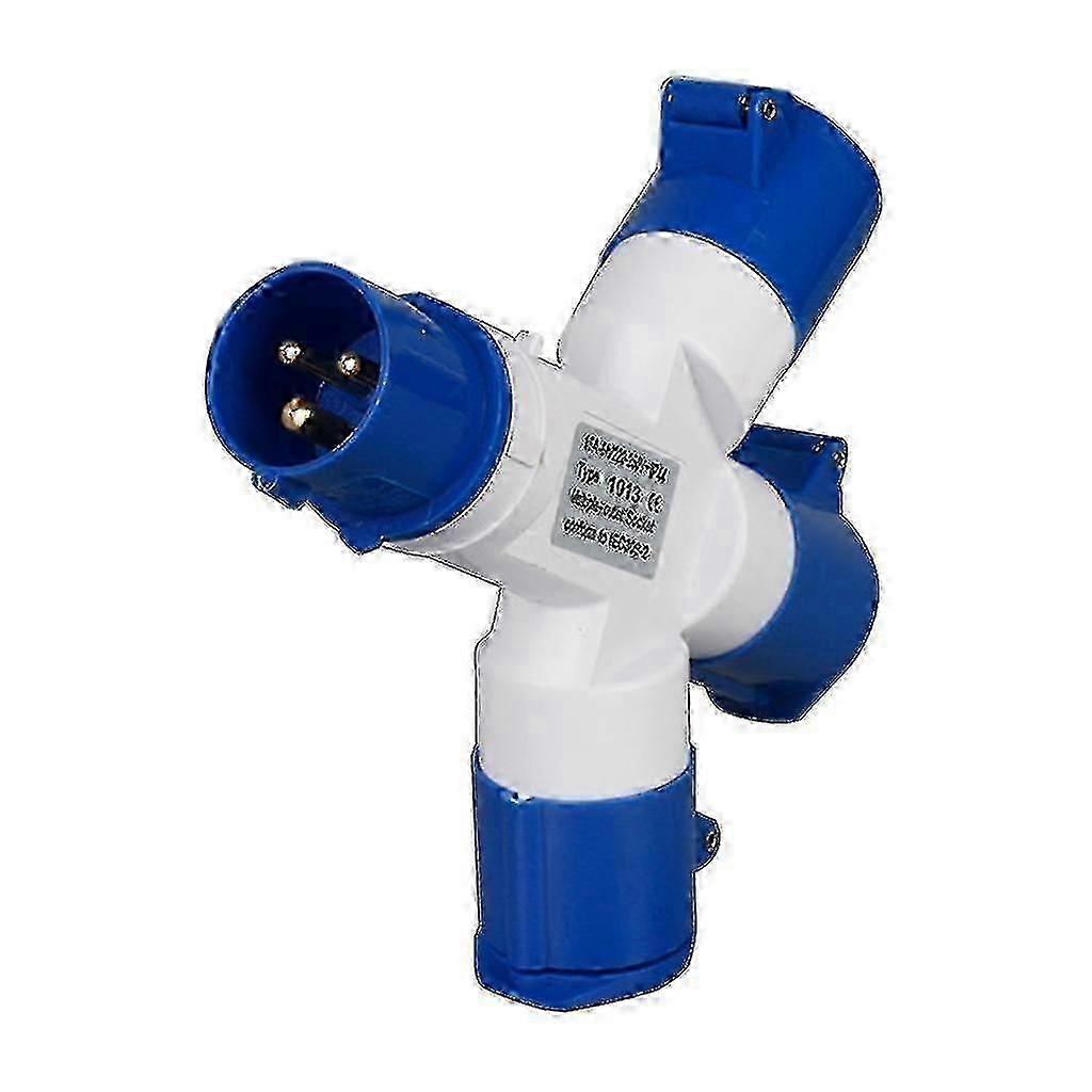 16a Camping Caravans Single To 2/3 Way Electrical Hook Up Splitter Adapter