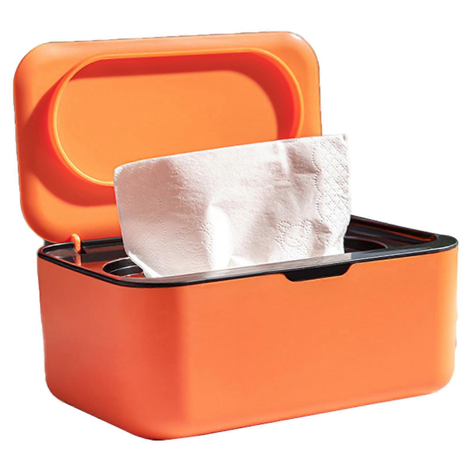 Rectangular Tissue Box With Lid Refillable Napkin Dispenser Decorative Paper Towel Holder Wet Storage Container
