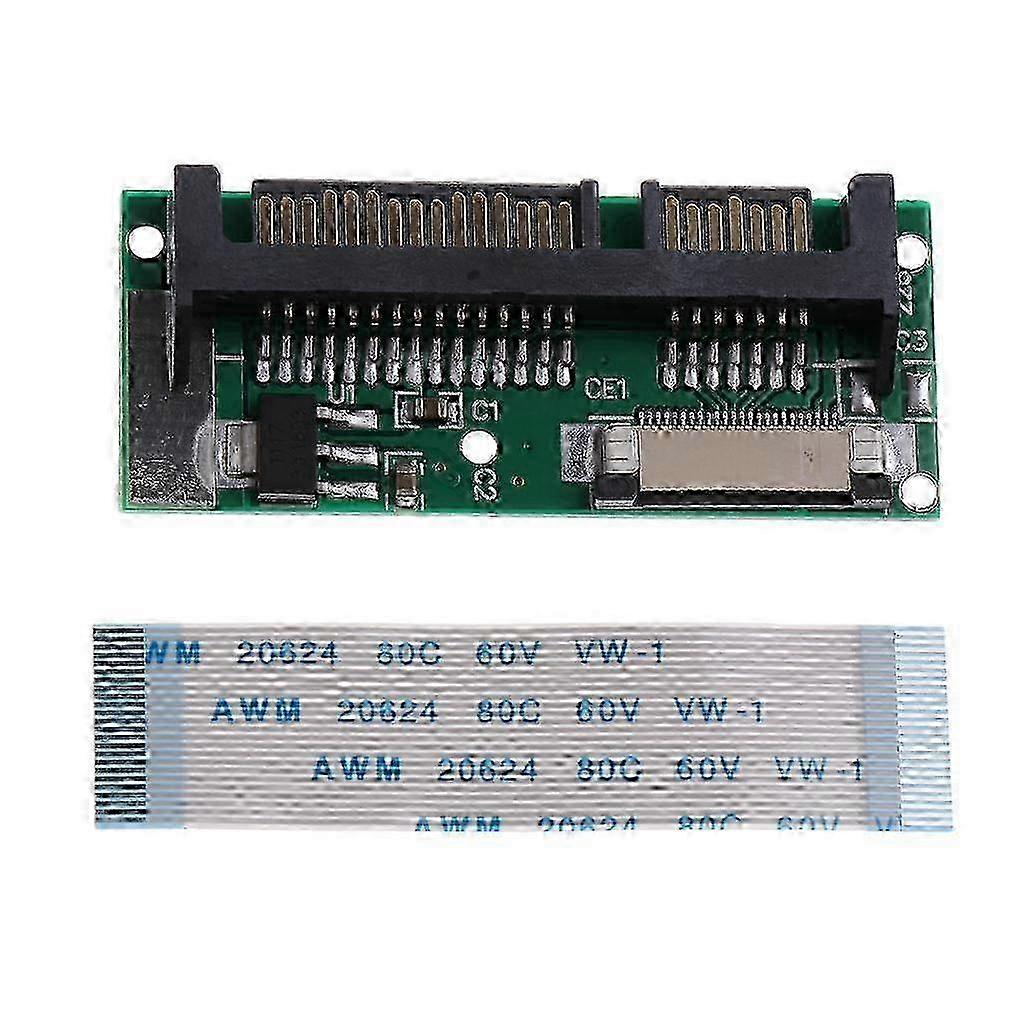 1.8" ZIF/CE/LIF SSD HDD to 7+15Pin SATA Adapter Converter with Cable