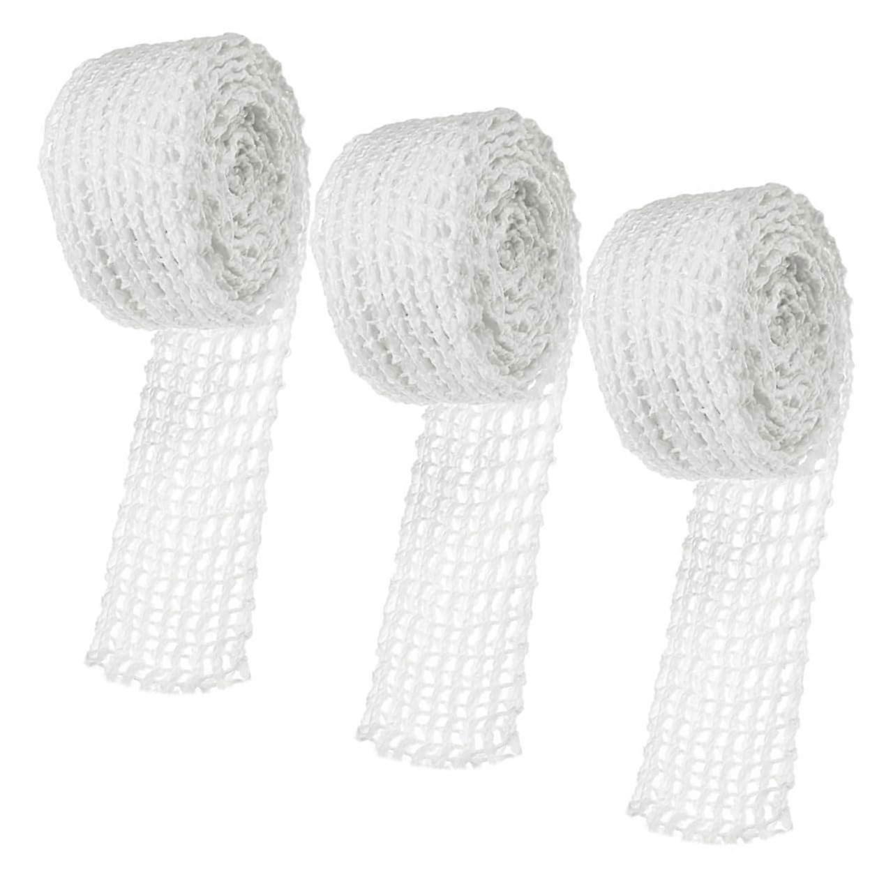 3 Rolls Elastic Meat Netting for Sausage Ham Pork Trussing and Cooking, FoodSafe Strong LoadBearing String for Home Packaging