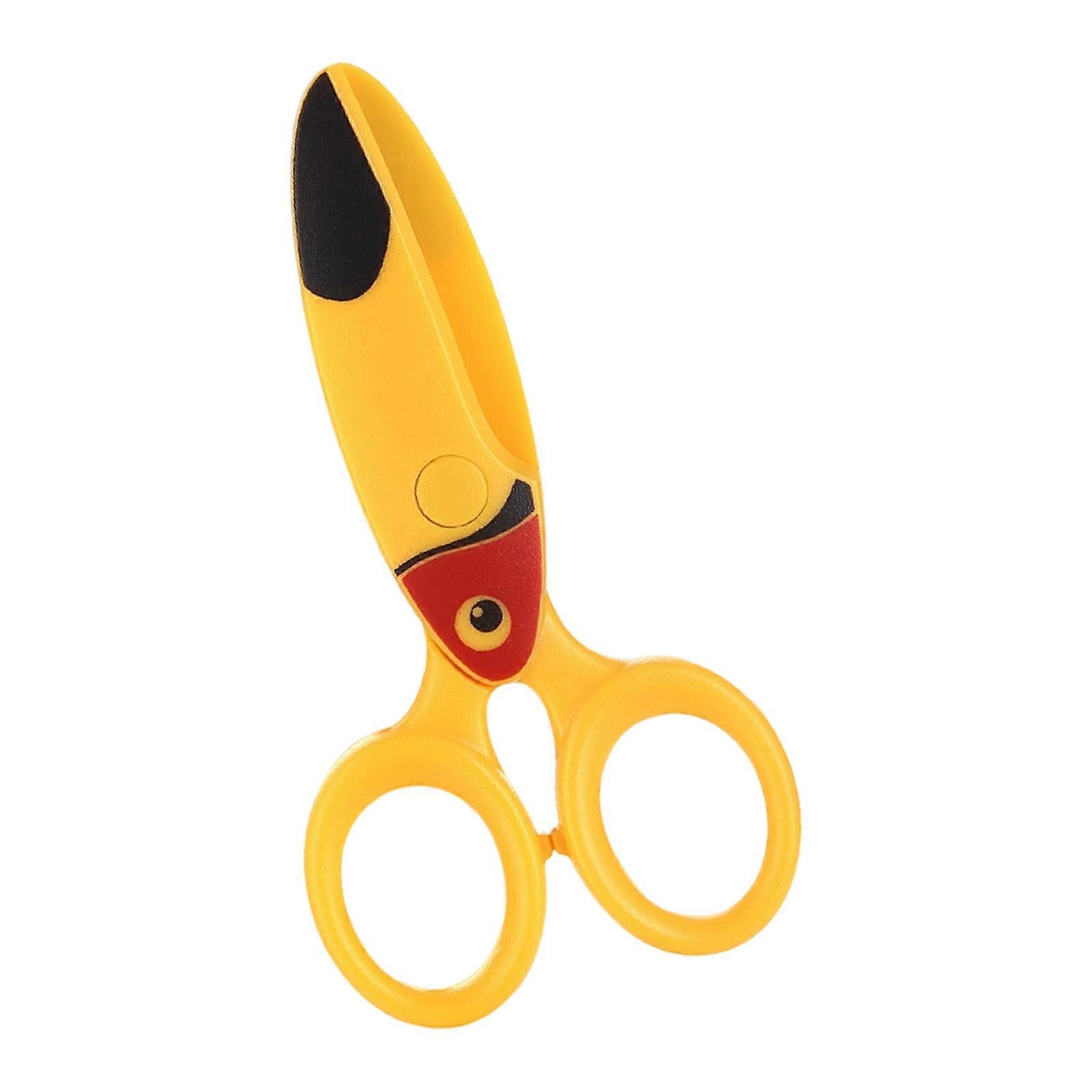 Child Safe Art Scissors With Plastic Blades Easy Grip Handle Stimulates Creativity Early Learning Tool For Craft Project Multicolor