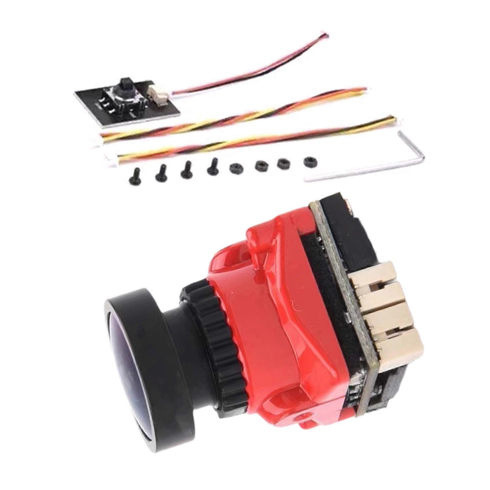 1/1.8 2000TVL FPV Camera 2.1mm Lens Power 5V-36V NTSC With OSD Internal Adjustable for Drones  Red