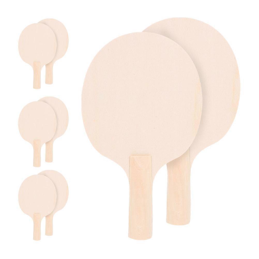 Table Tennis Blanks Wooden Paddle Blanks for Playing Use 4Pair Lightweight Craft
