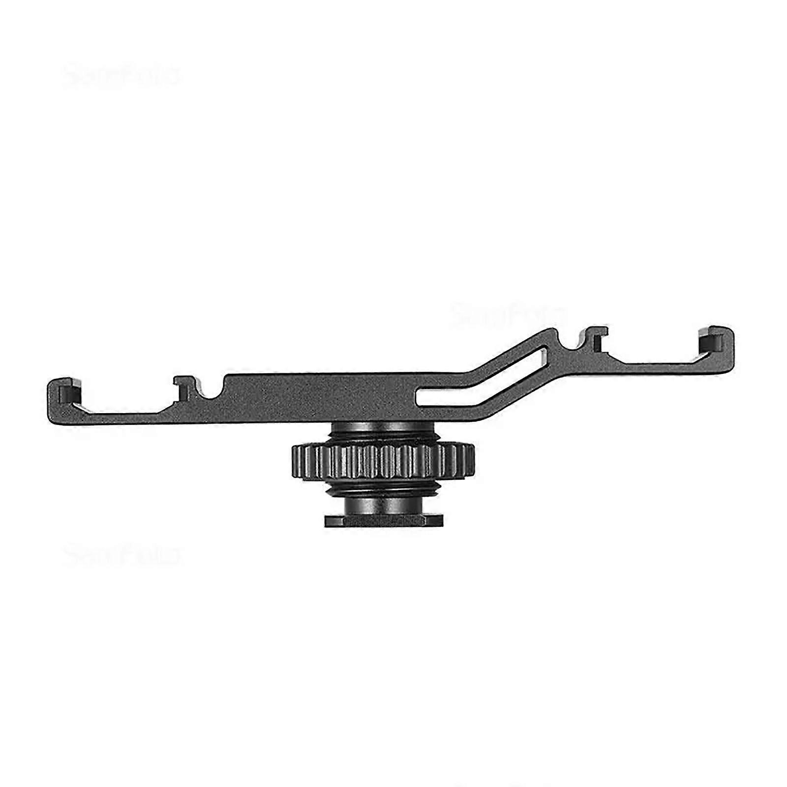 2 in 1 Cold Shoe Mount Adapter Extension Bar Bracket Stand for Camera Mobile Phone Vlog Video Light Hot Shoe Mount Multicolor