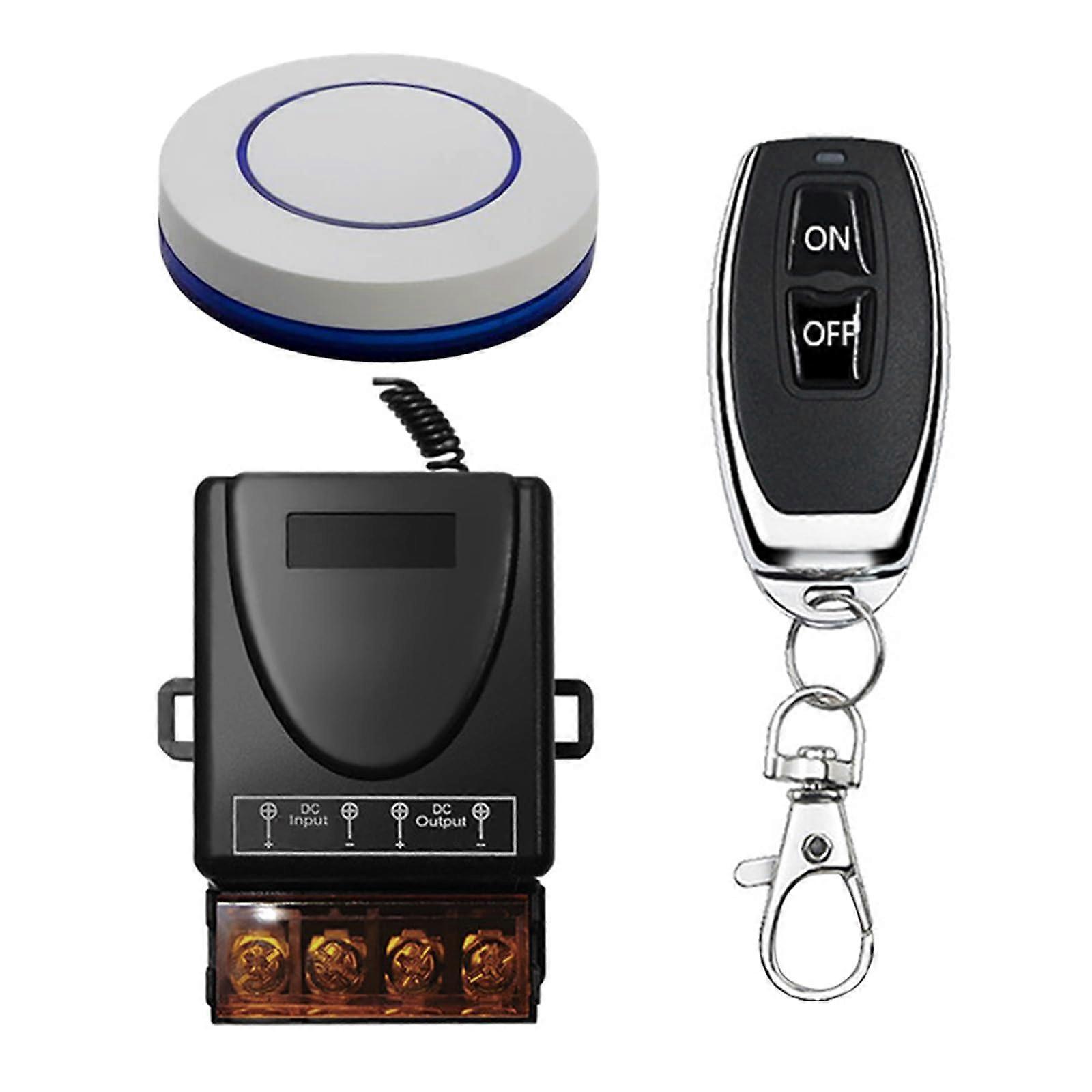 12V Wireless Remote Control Switch 30A Relay 328ft Range for Motors Pumps Lights Garage Door Security