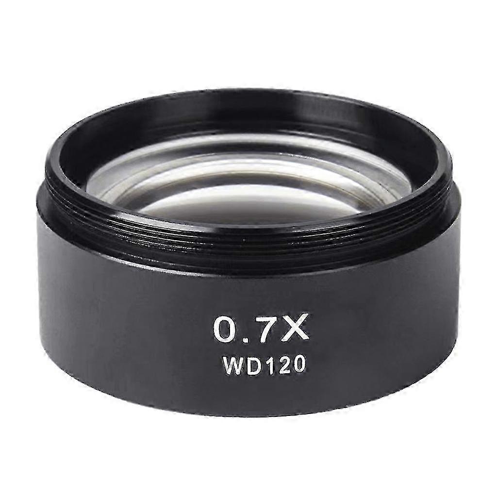 Trinocular Stereo Microscope Auxiliary Objective Lens WD120 0.7X Barlow Lens