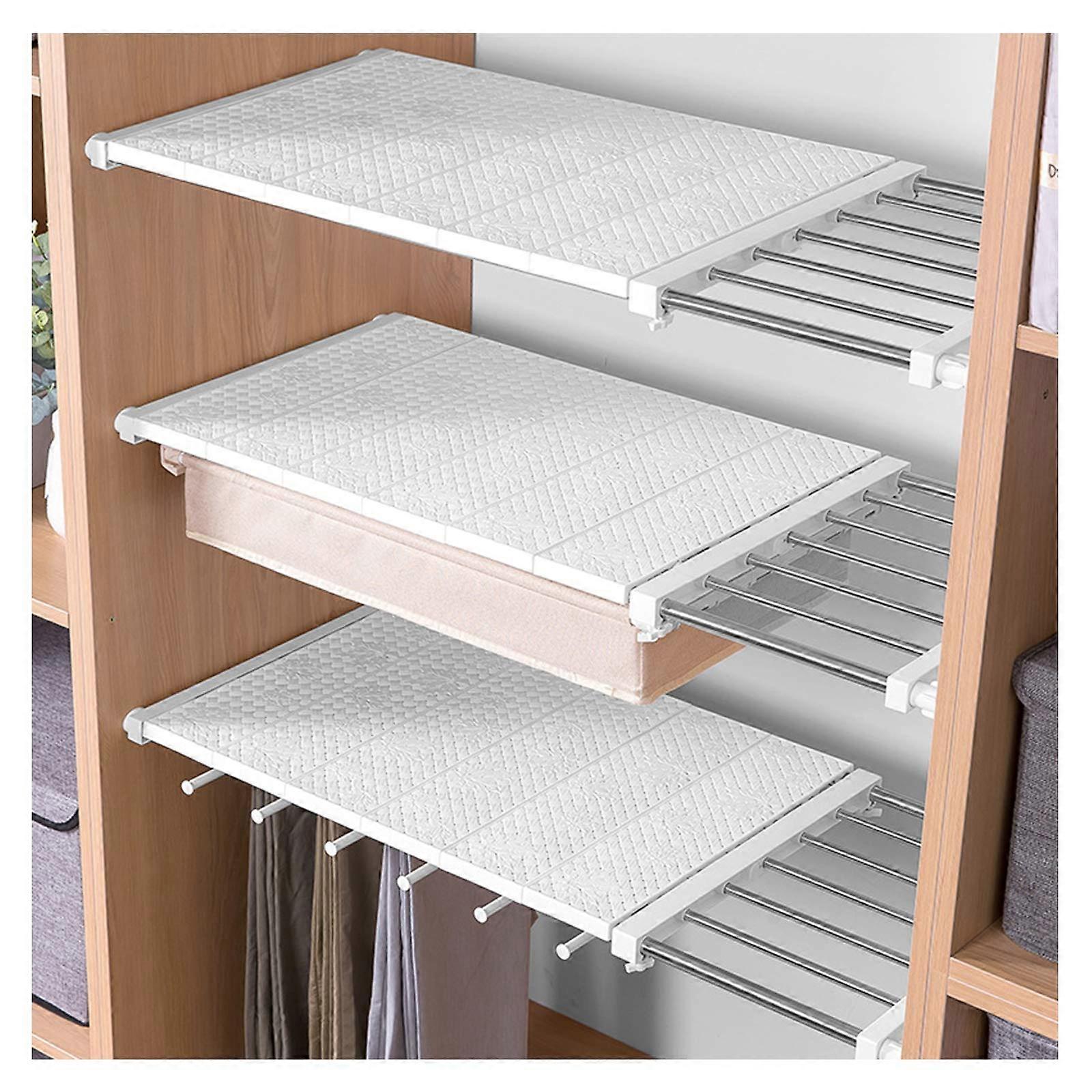 Adjustable Storage Rack Expandable Wardrobe Shelves Telescopic Closet Shelf Width 3353 cm Depth 30 cm