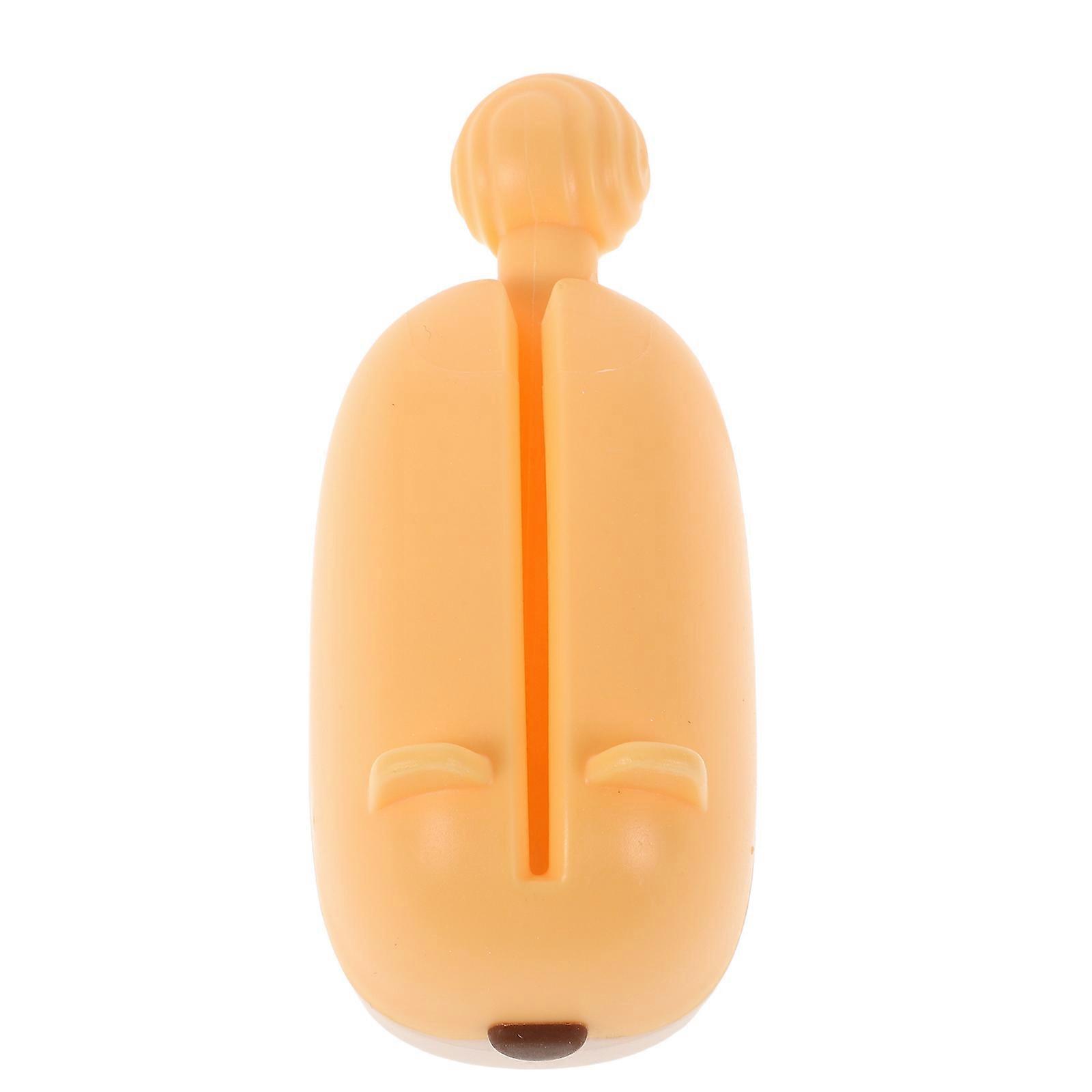 Toothpaste Squeezer WallMounted Toothpaste Dispenser Bathroom Organizer Yellow Plastic SpaceSaving Prevents Waste 1Pack