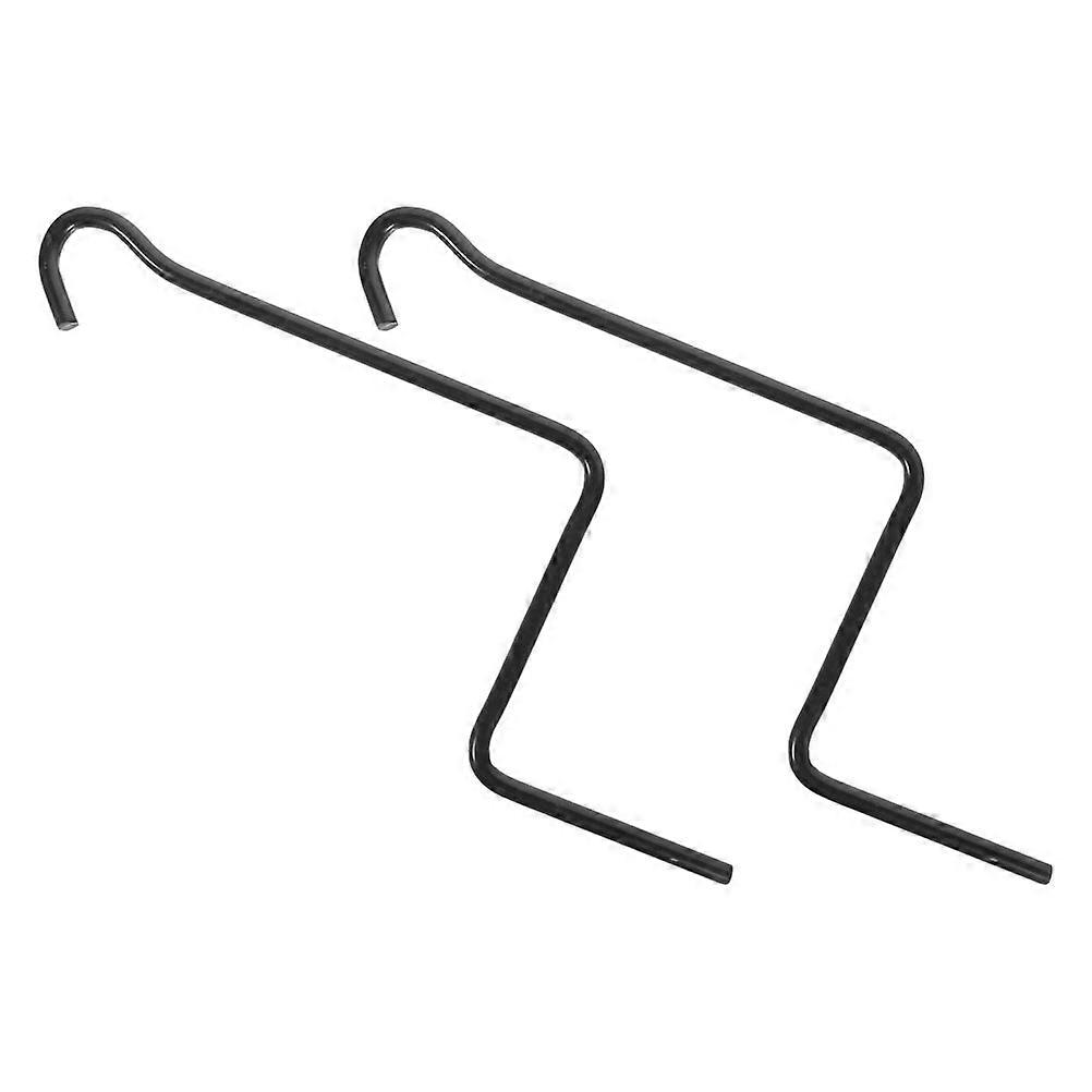 Black Steel Scissor Jack Handle for Automotive Use 2Pcs with Easy Operation